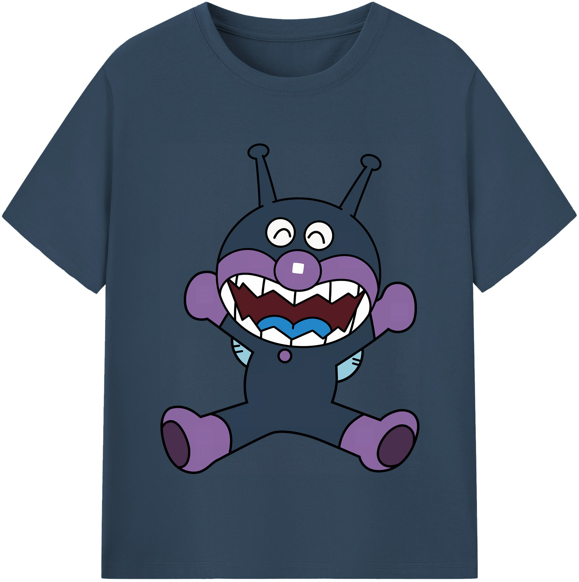（画像用） アンパンマン Anpanman 綿100％半袖Tシャツ（フロントプリント）