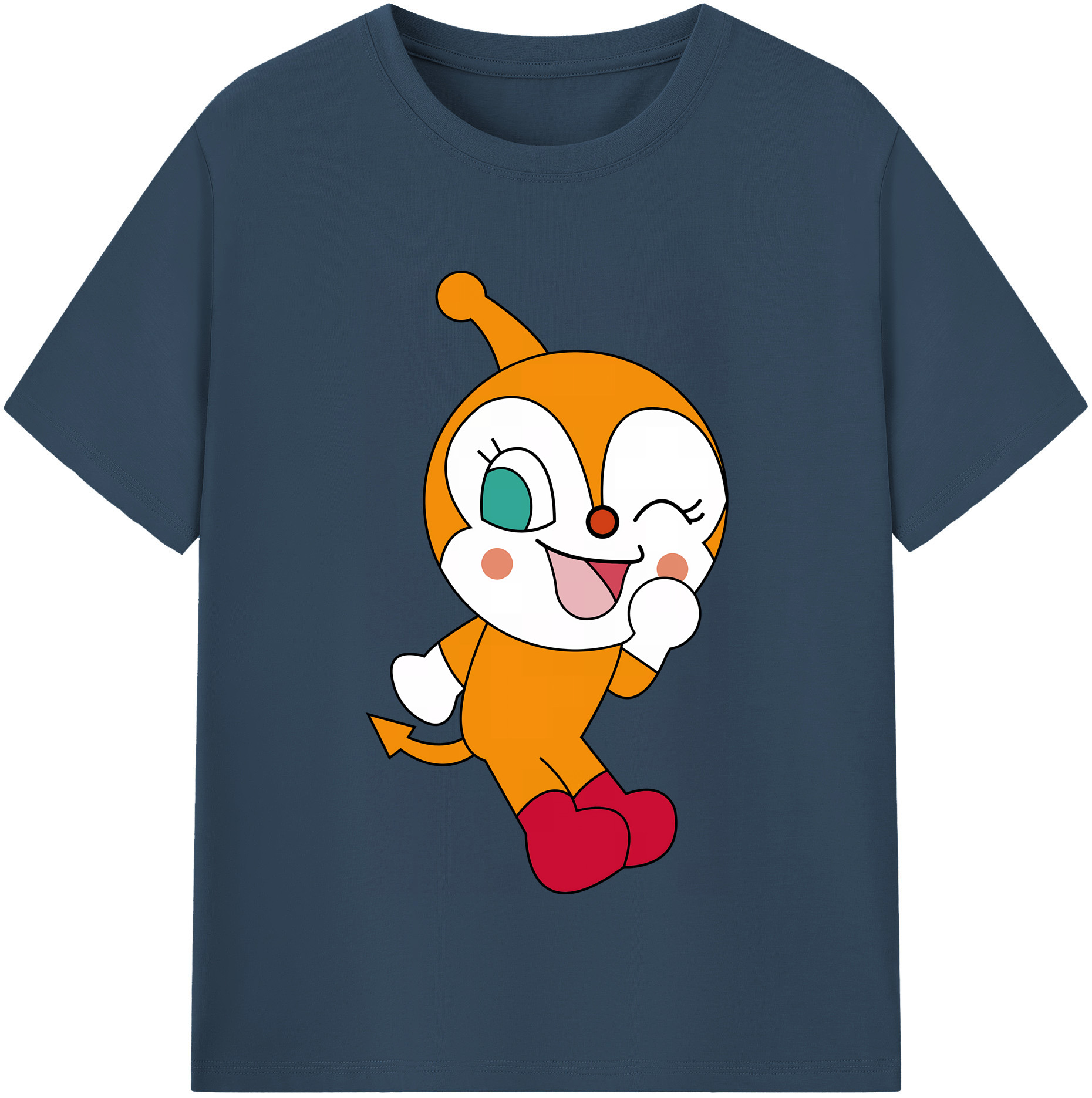 （画像用） アンパンマン Anpanman 綿100％半袖Tシャツ（フロントプリント）