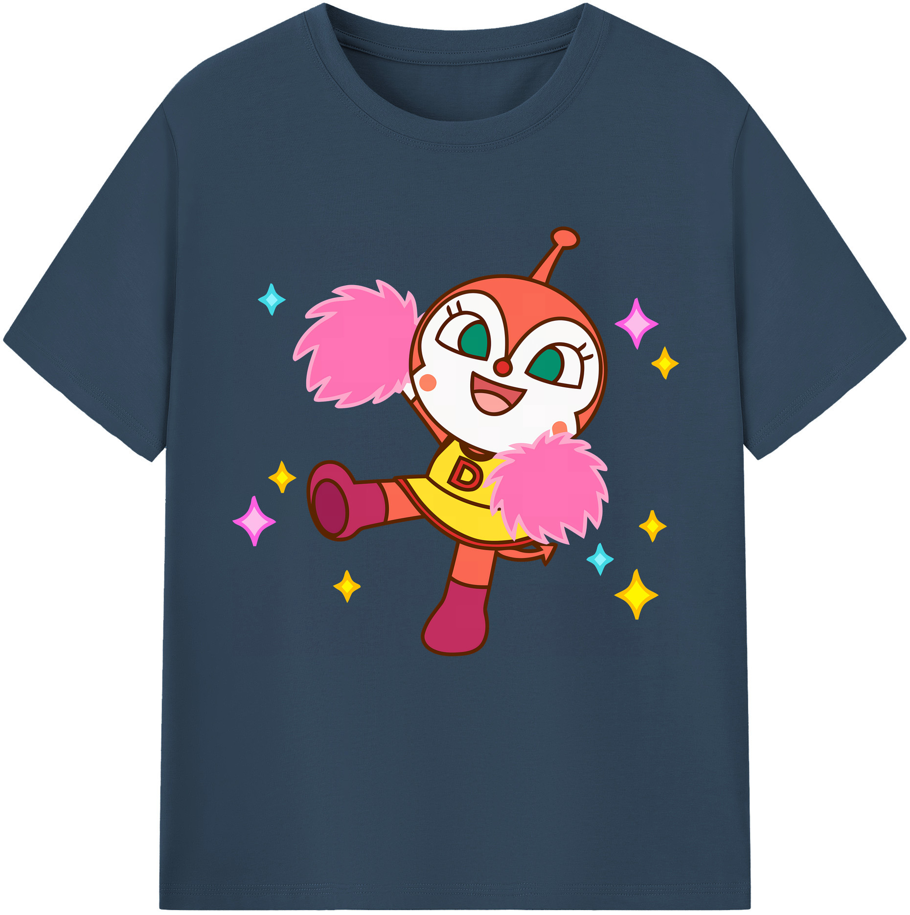 （画像用） アンパンマン Anpanman 綿100％半袖Tシャツ（フロントプリント）