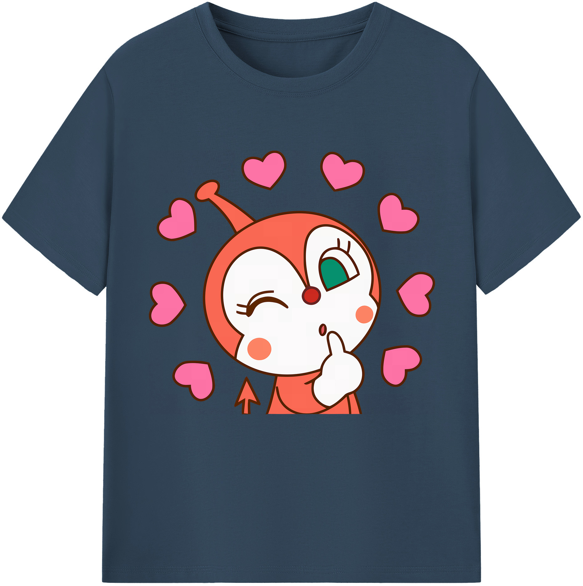 （画像用） アンパンマン Anpanman 綿100％半袖Tシャツ（フロントプリント）