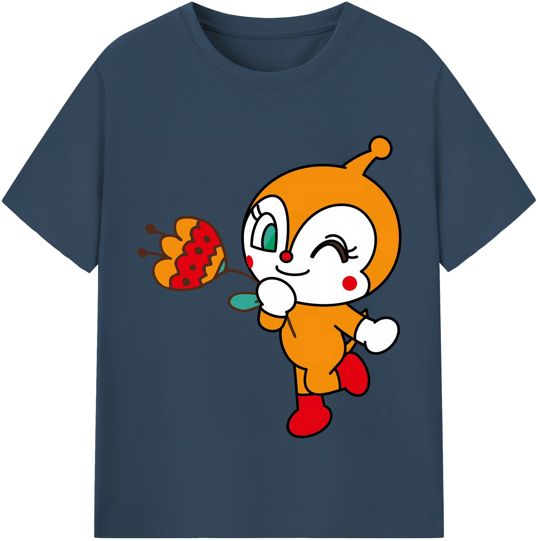（画像用） アンパンマン Anpanman 綿100％半袖Tシャツ（フロントプリント）