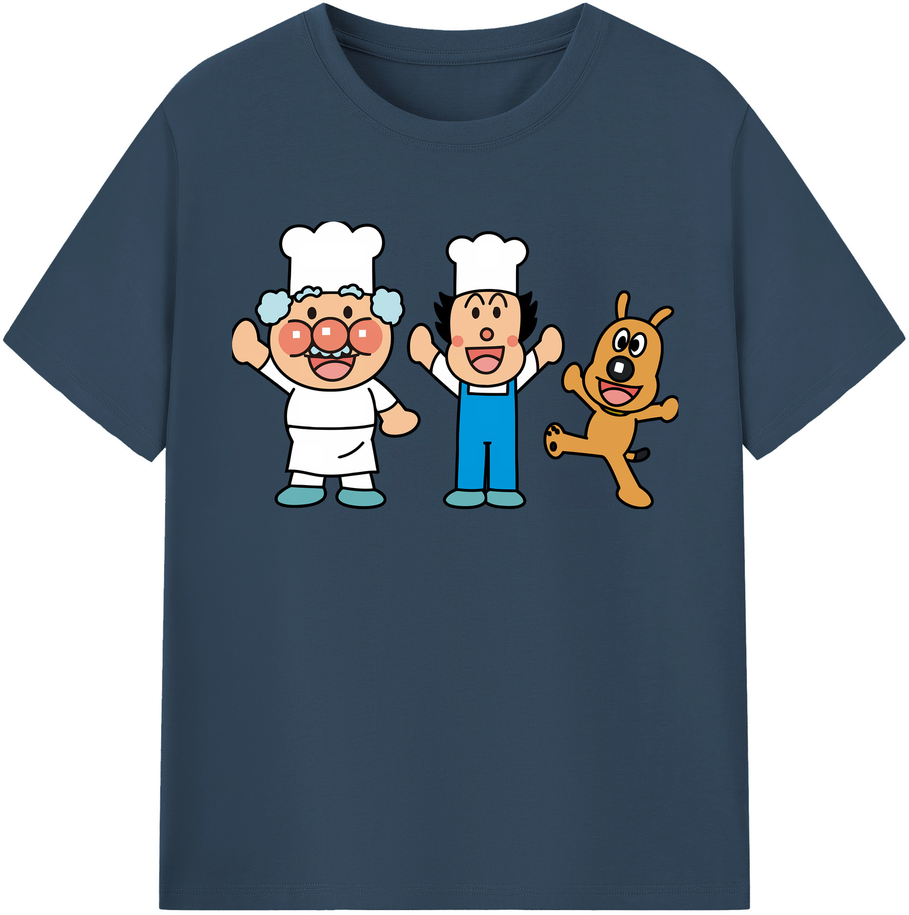 （画像用） アンパンマン Anpanman 綿100％半袖Tシャツ（フロントプリント）