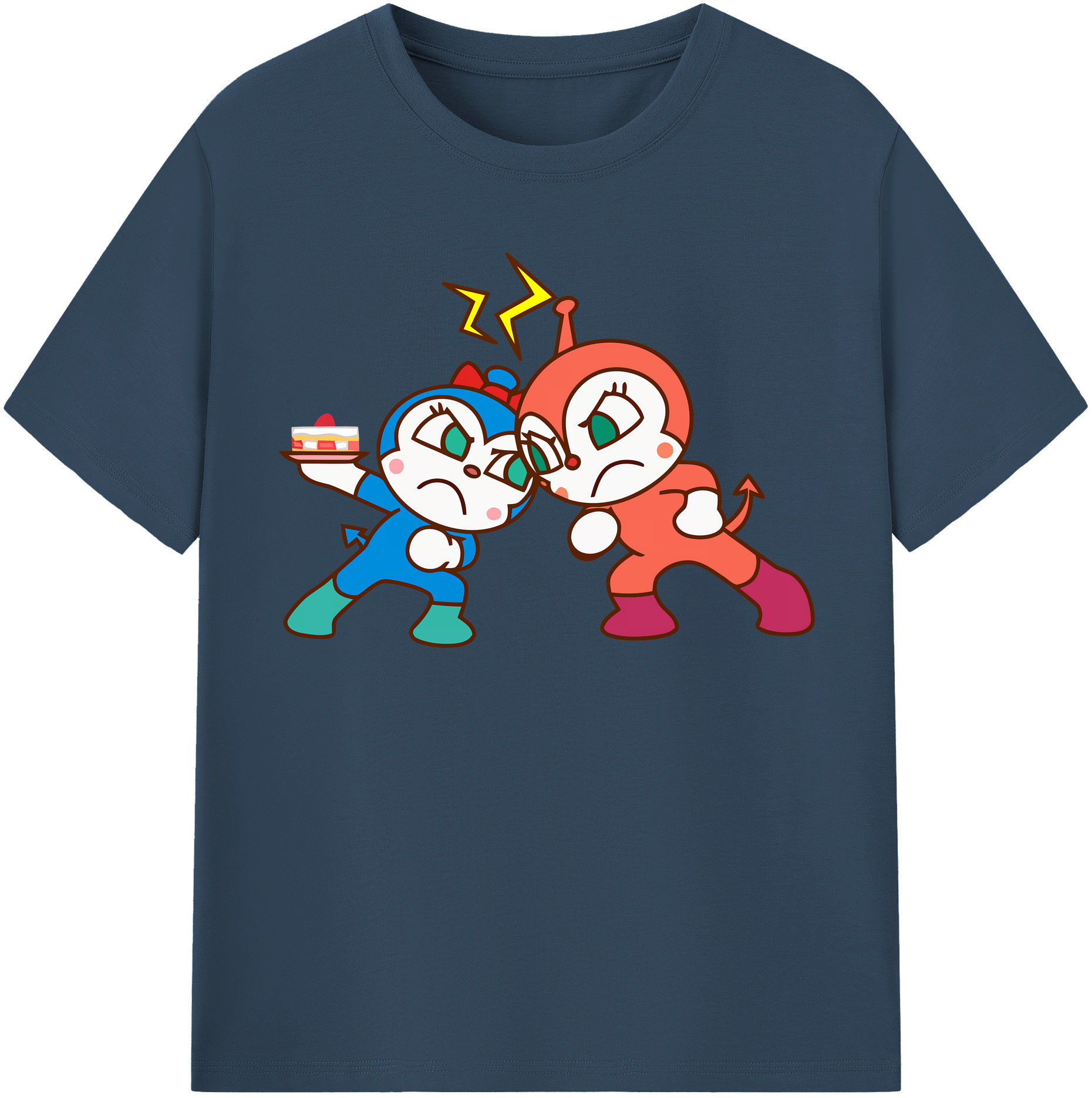 （画像用） アンパンマン Anpanman 綿100％半袖Tシャツ（フロントプリント）