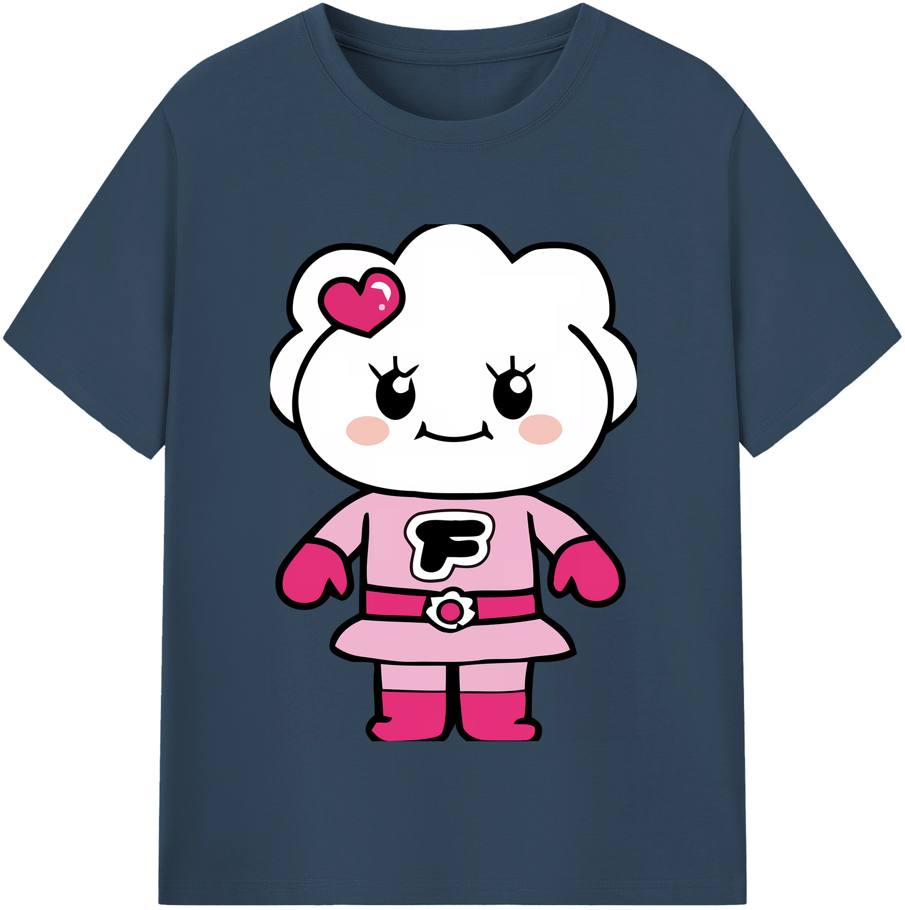 （画像用） アンパンマン Anpanman 綿100％半袖Tシャツ（フロントプリント）
