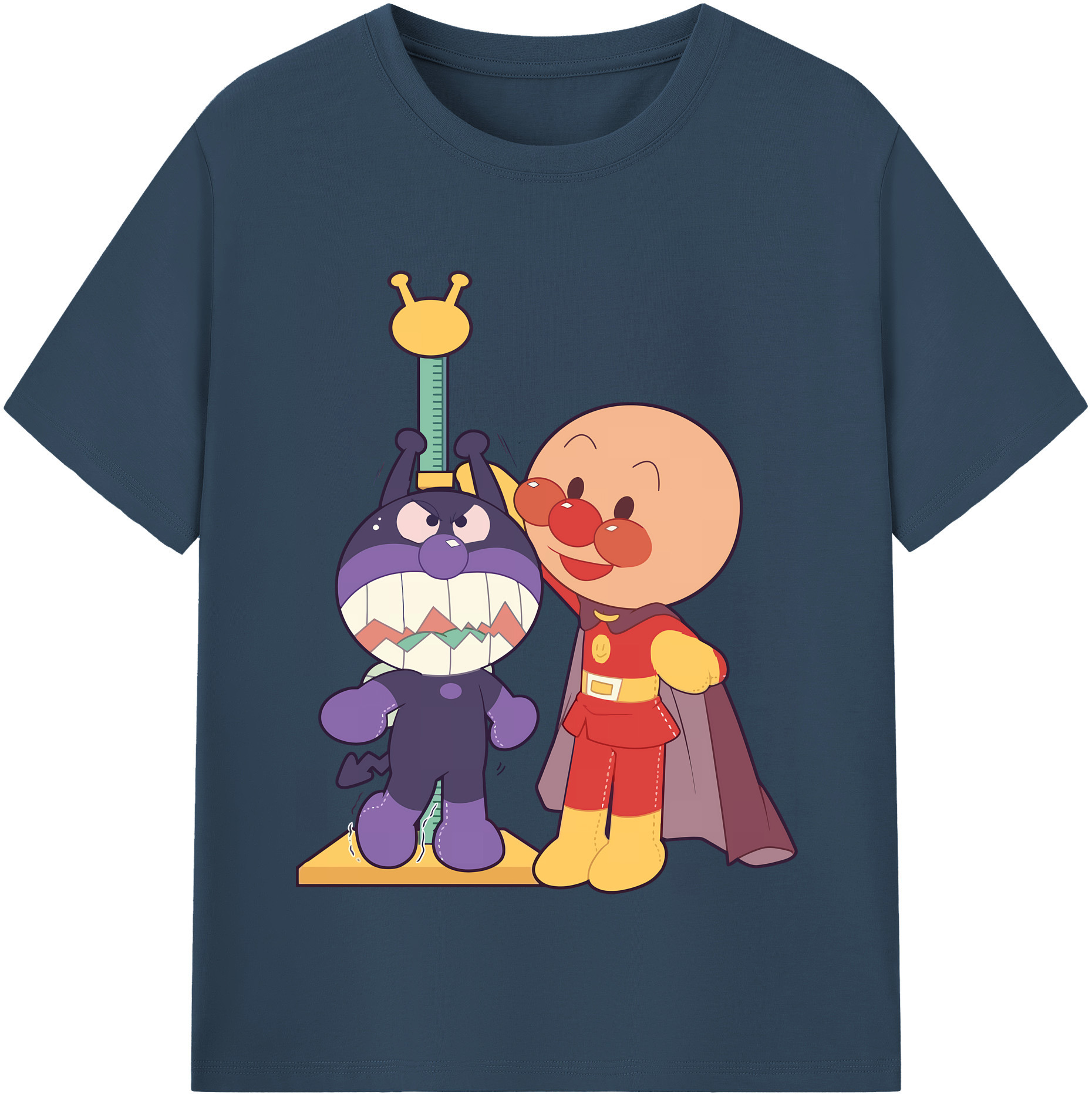 （画像用） アンパンマン Anpanman 綿100％半袖Tシャツ（フロントプリント）