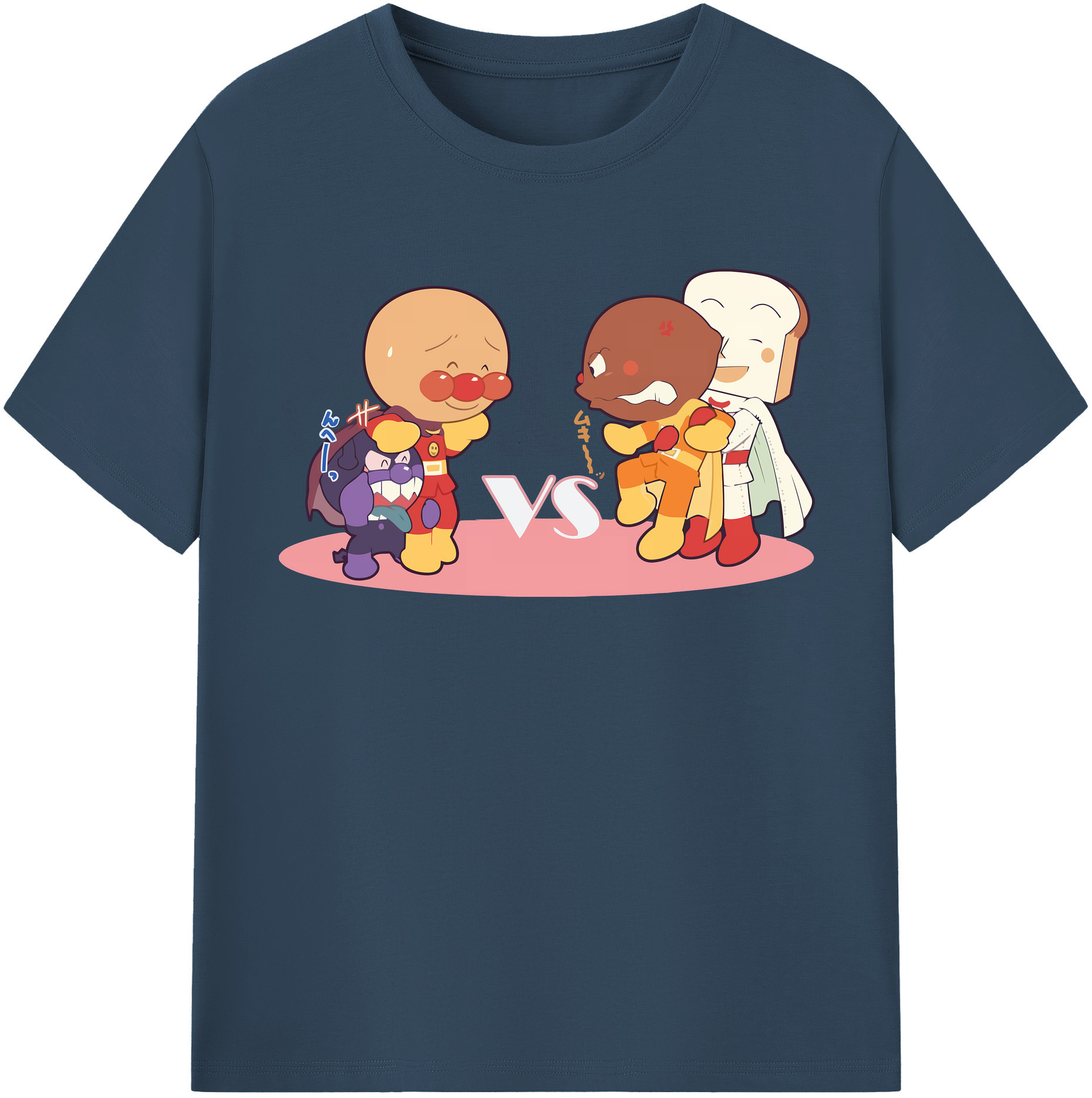 （画像用） アンパンマン Anpanman 綿100％半袖Tシャツ（フロントプリント）