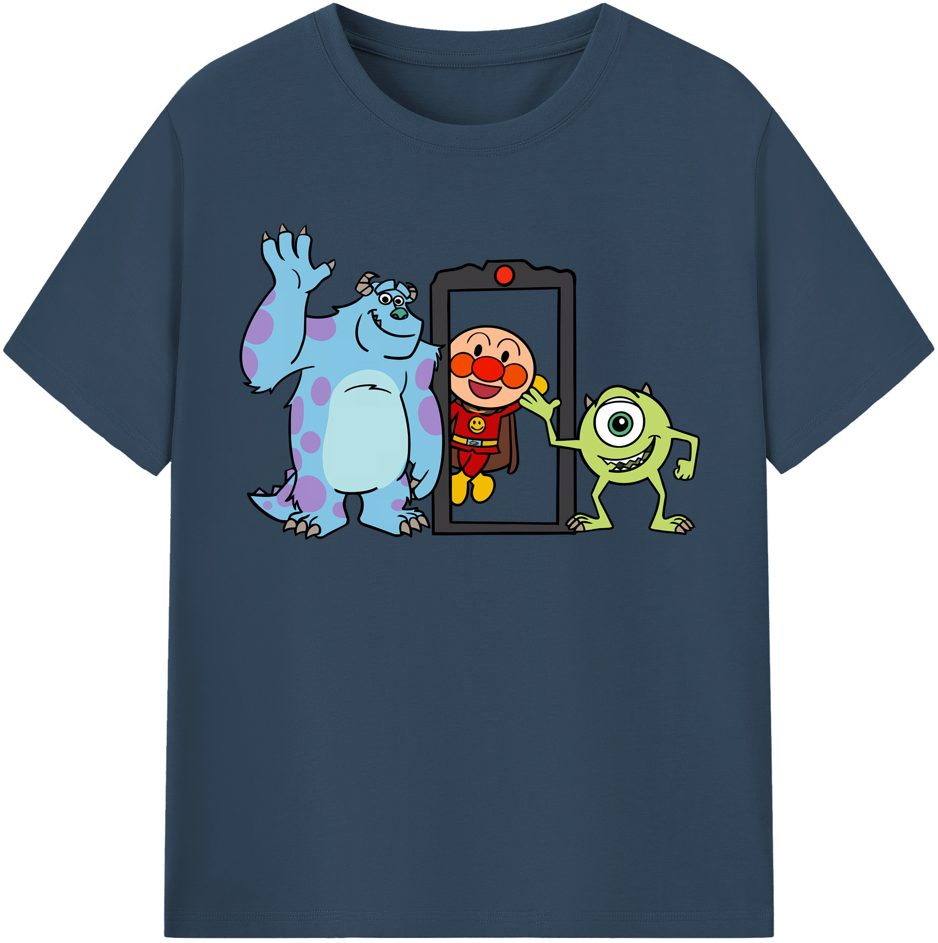 （画像用） アンパンマン Anpanman 綿100％半袖Tシャツ（フロントプリント）