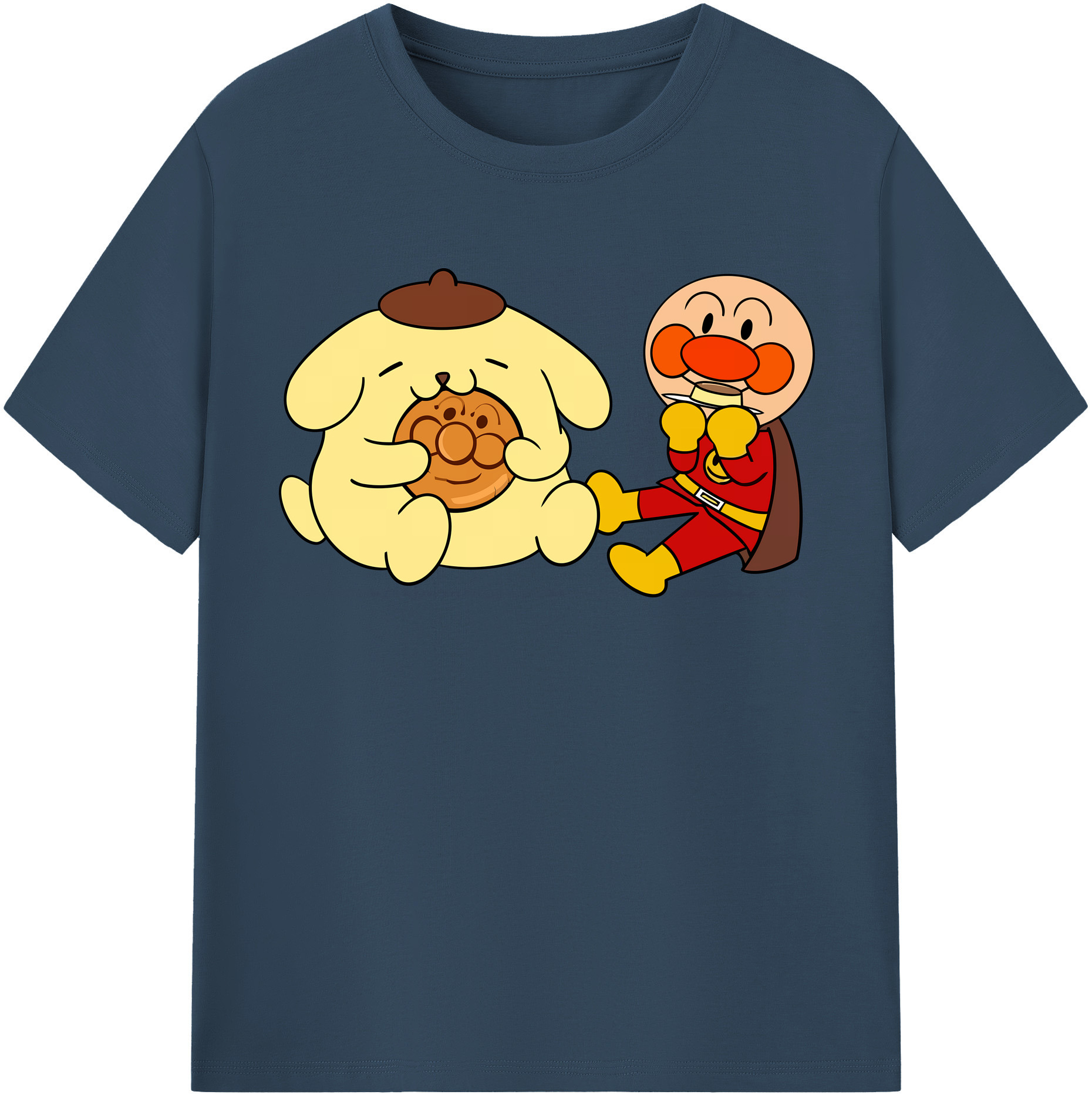 （画像用） アンパンマン Anpanman 綿100％半袖Tシャツ（フロントプリント）