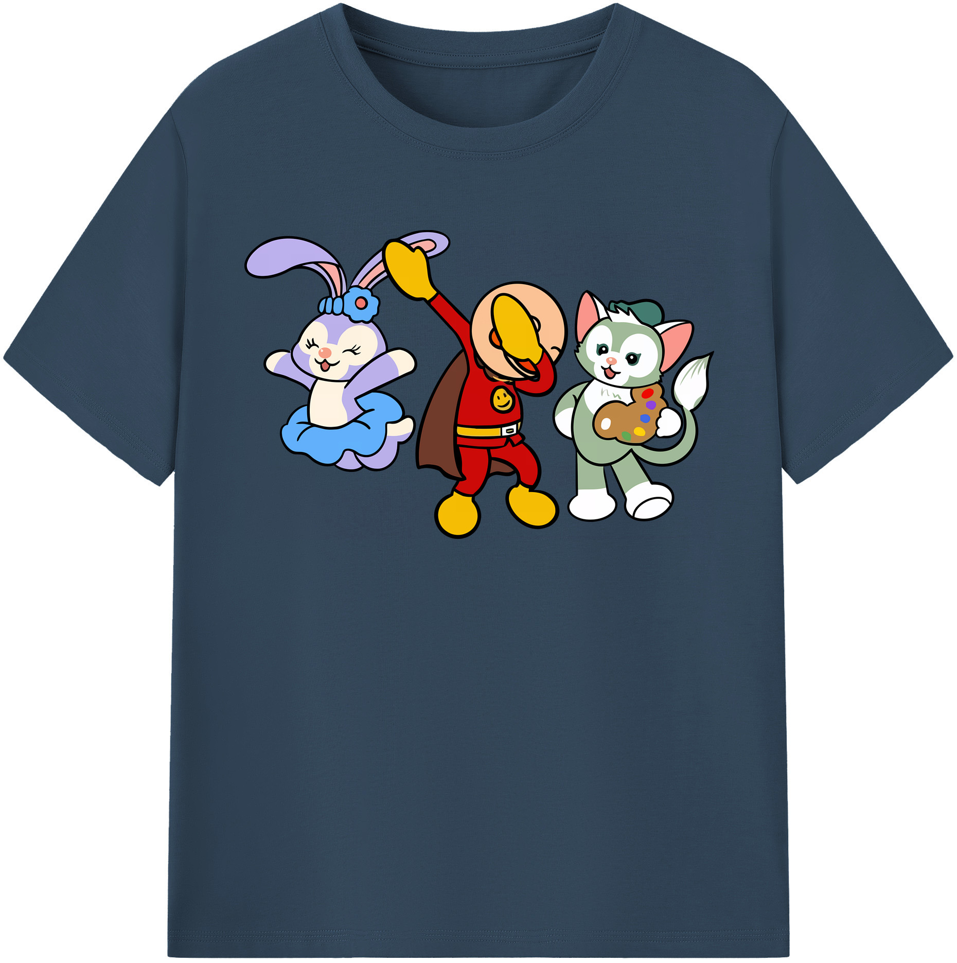 （画像用） アンパンマン Anpanman 綿100％半袖Tシャツ（フロントプリント）