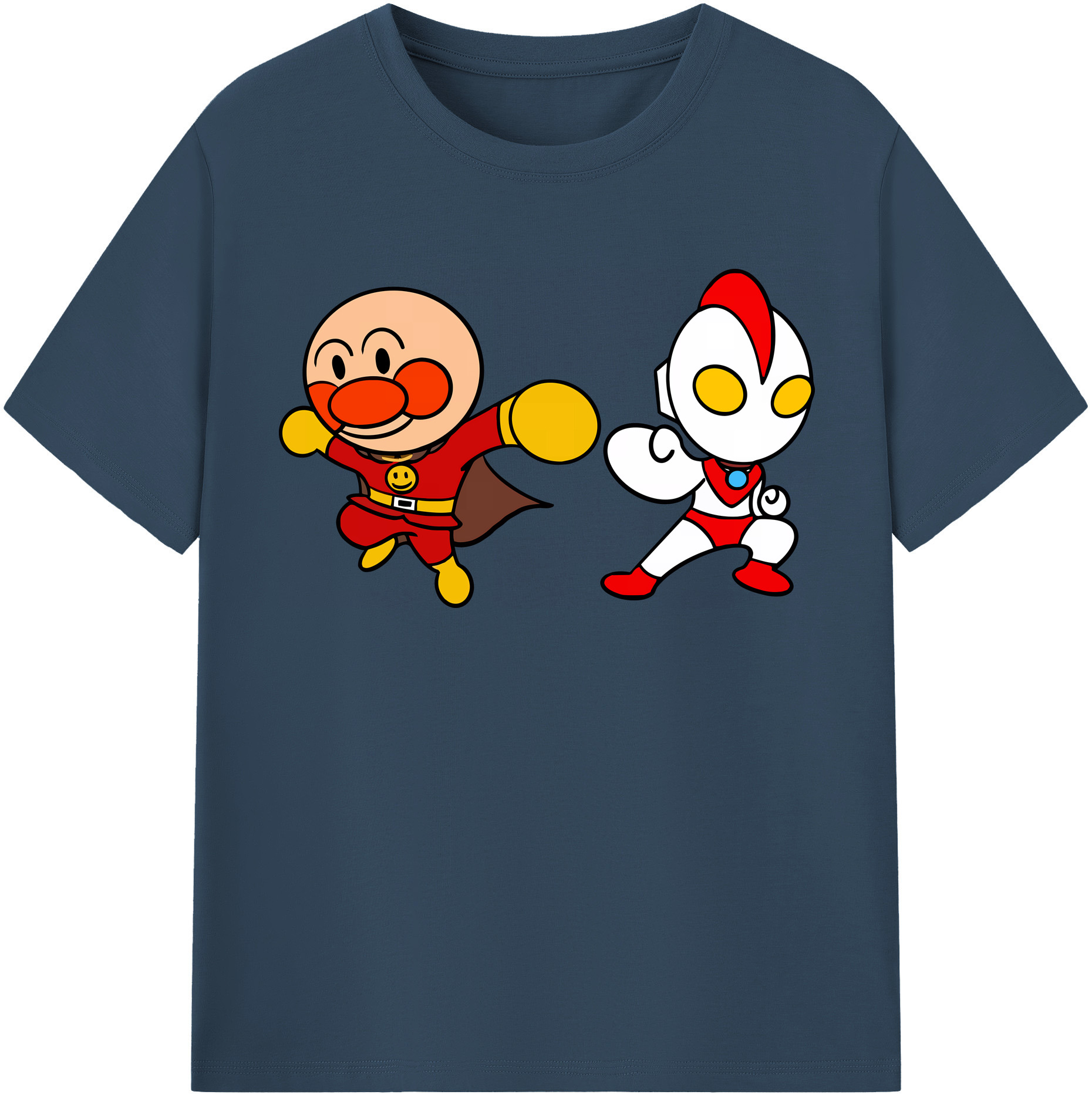 （画像用） アンパンマン Anpanman 綿100％半袖Tシャツ（フロントプリント）