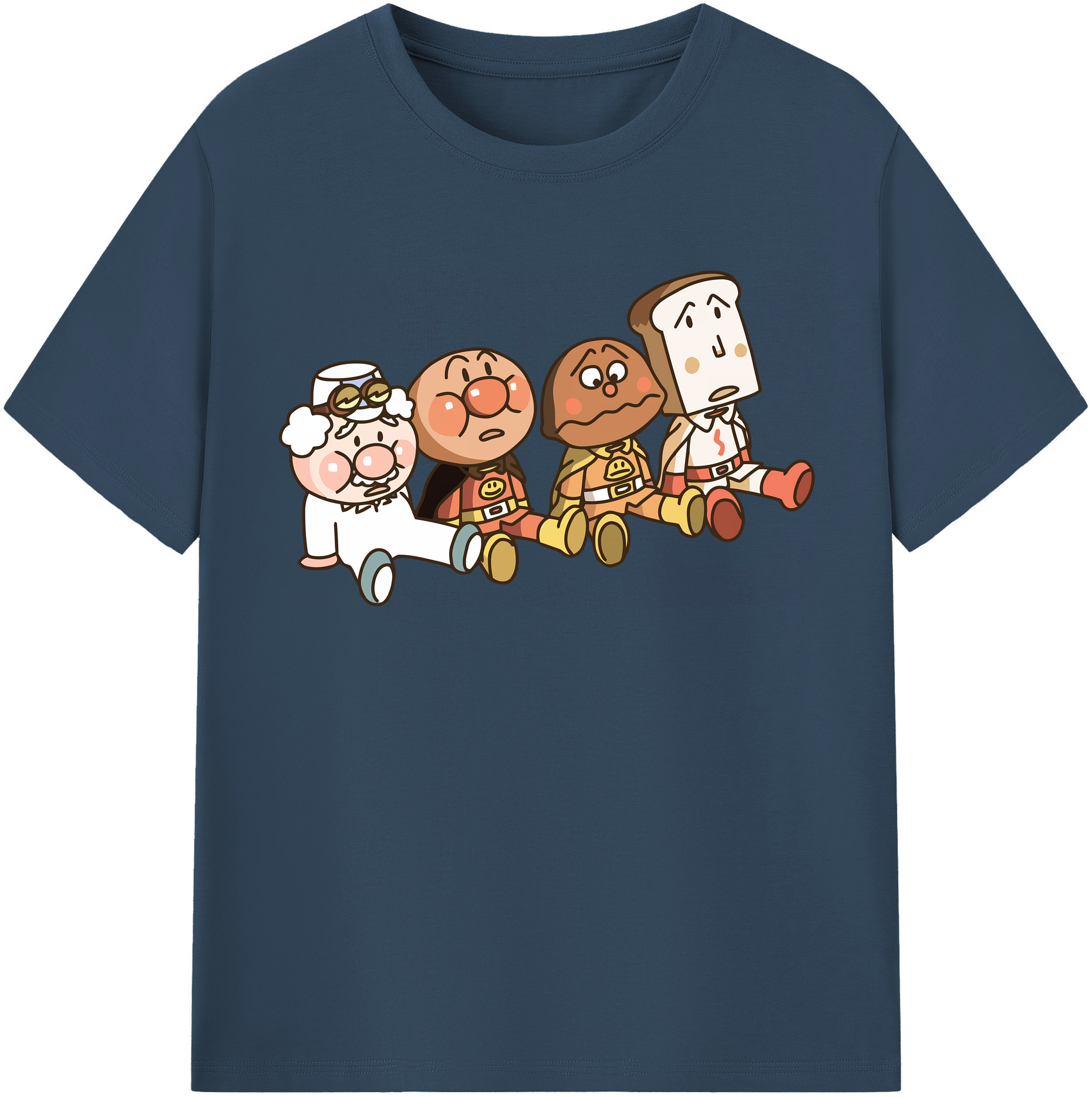 （画像用） アンパンマン Anpanman 綿100％半袖Tシャツ（フロントプリント）