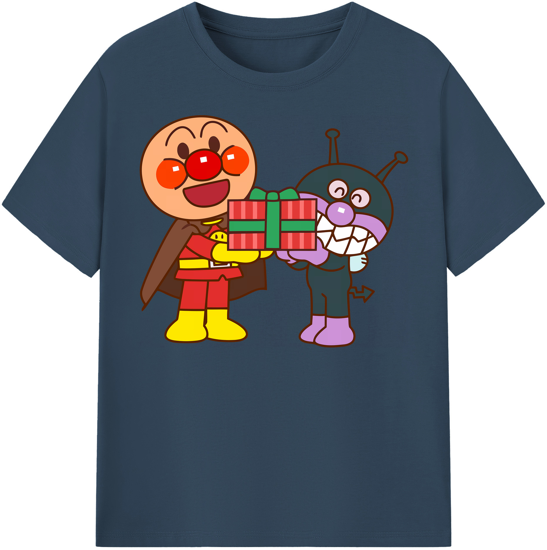 （画像用） アンパンマン Anpanman 綿100％半袖Tシャツ（フロントプリント）