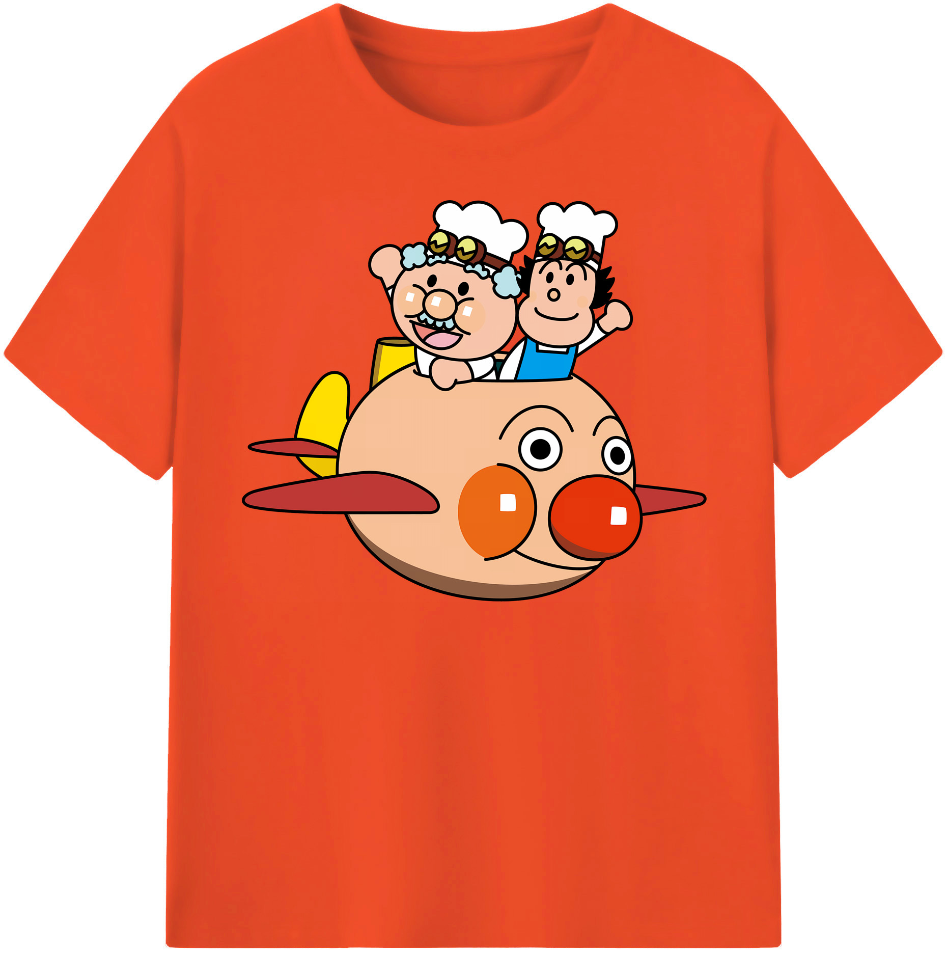 （画像用） アンパンマン Anpanman 綿100％半袖Tシャツ（フロントプリント）