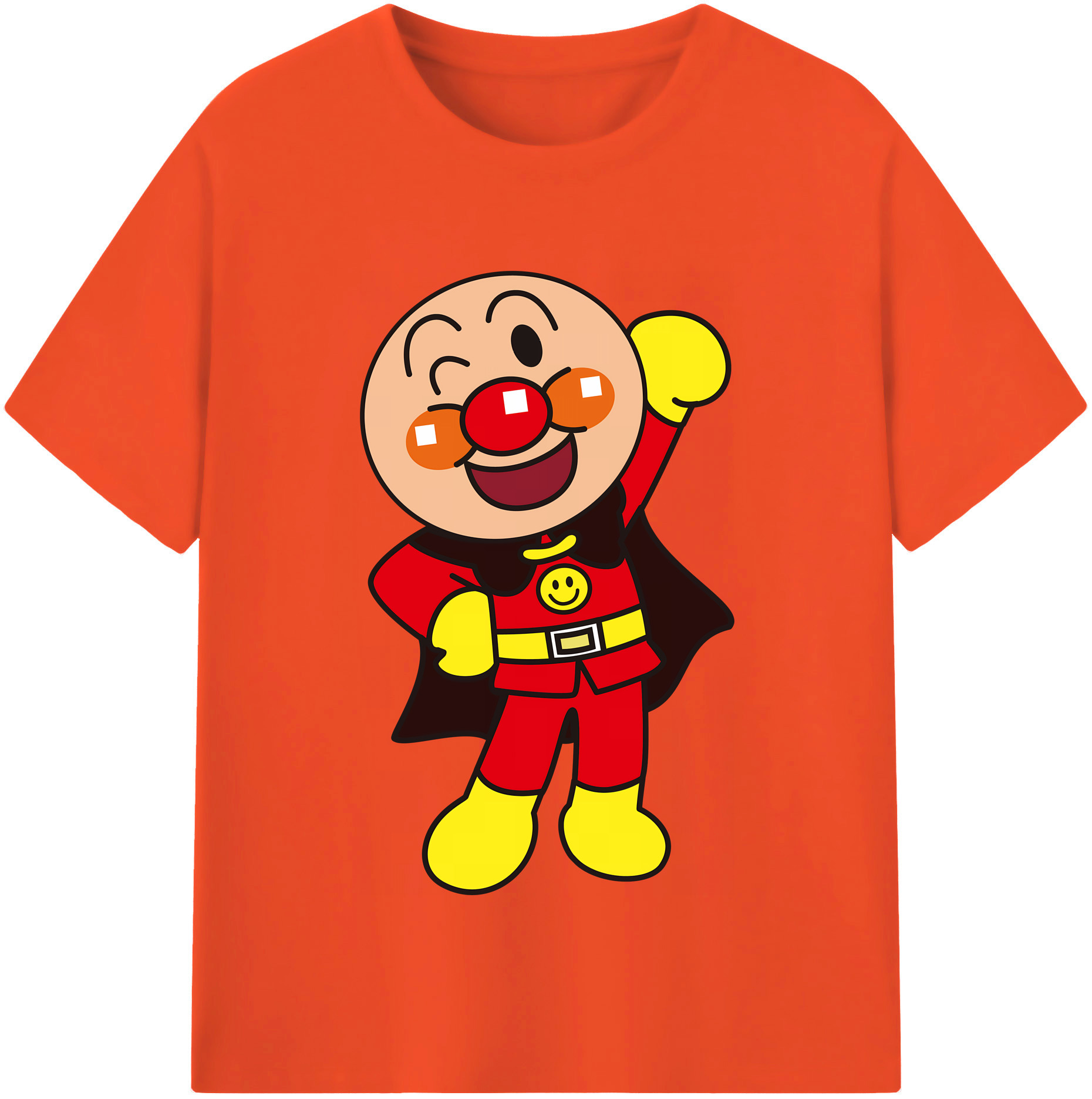 （画像用） アンパンマン Anpanman 綿100％半袖Tシャツ（フロントプリント）