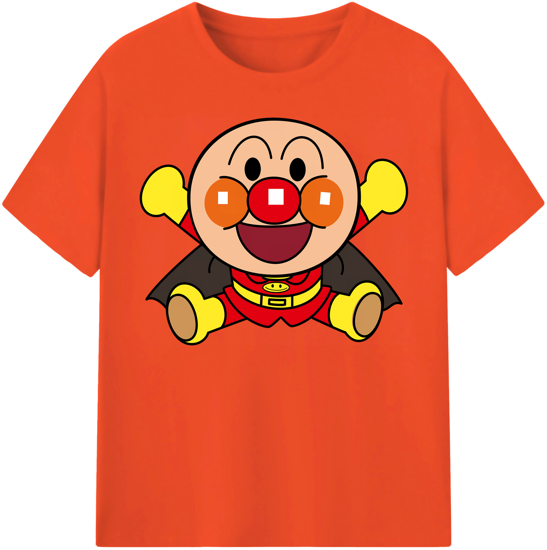 （画像用） アンパンマン Anpanman 綿100％半袖Tシャツ（フロントプリント）