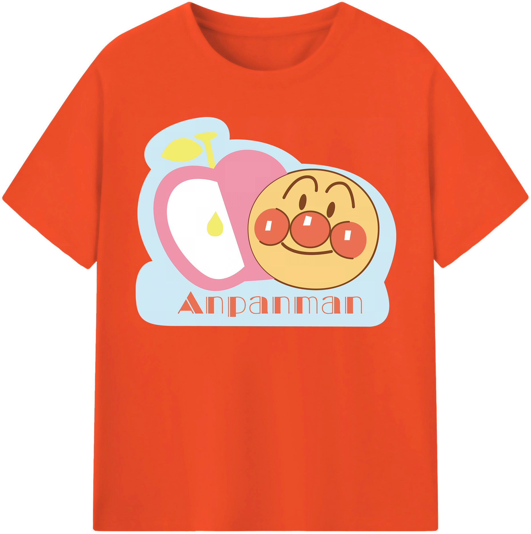 （画像用） アンパンマン Anpanman 綿100％半袖Tシャツ（フロントプリント）