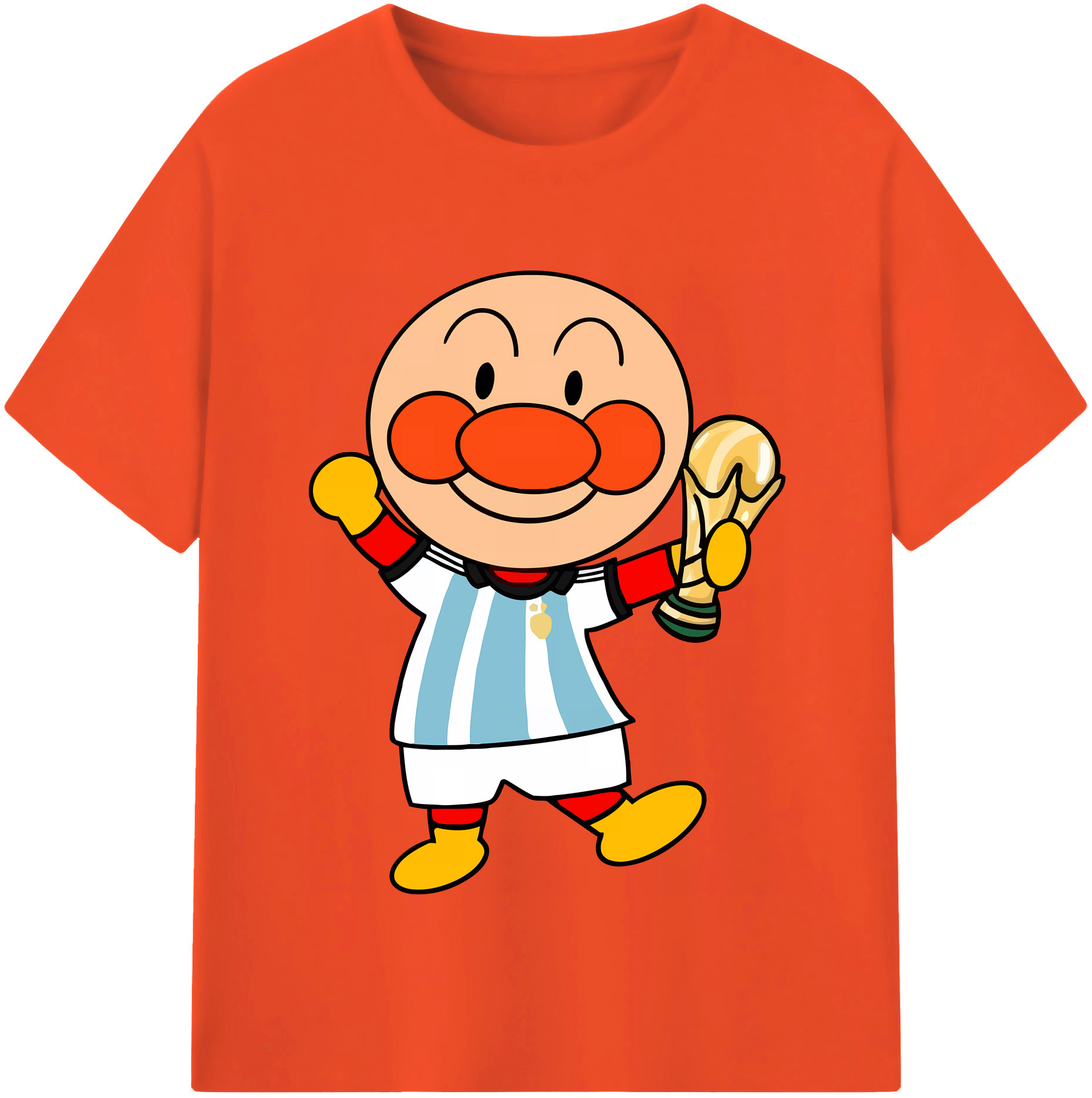 （画像用） アンパンマン Anpanman 綿100％半袖Tシャツ（フロントプリント）