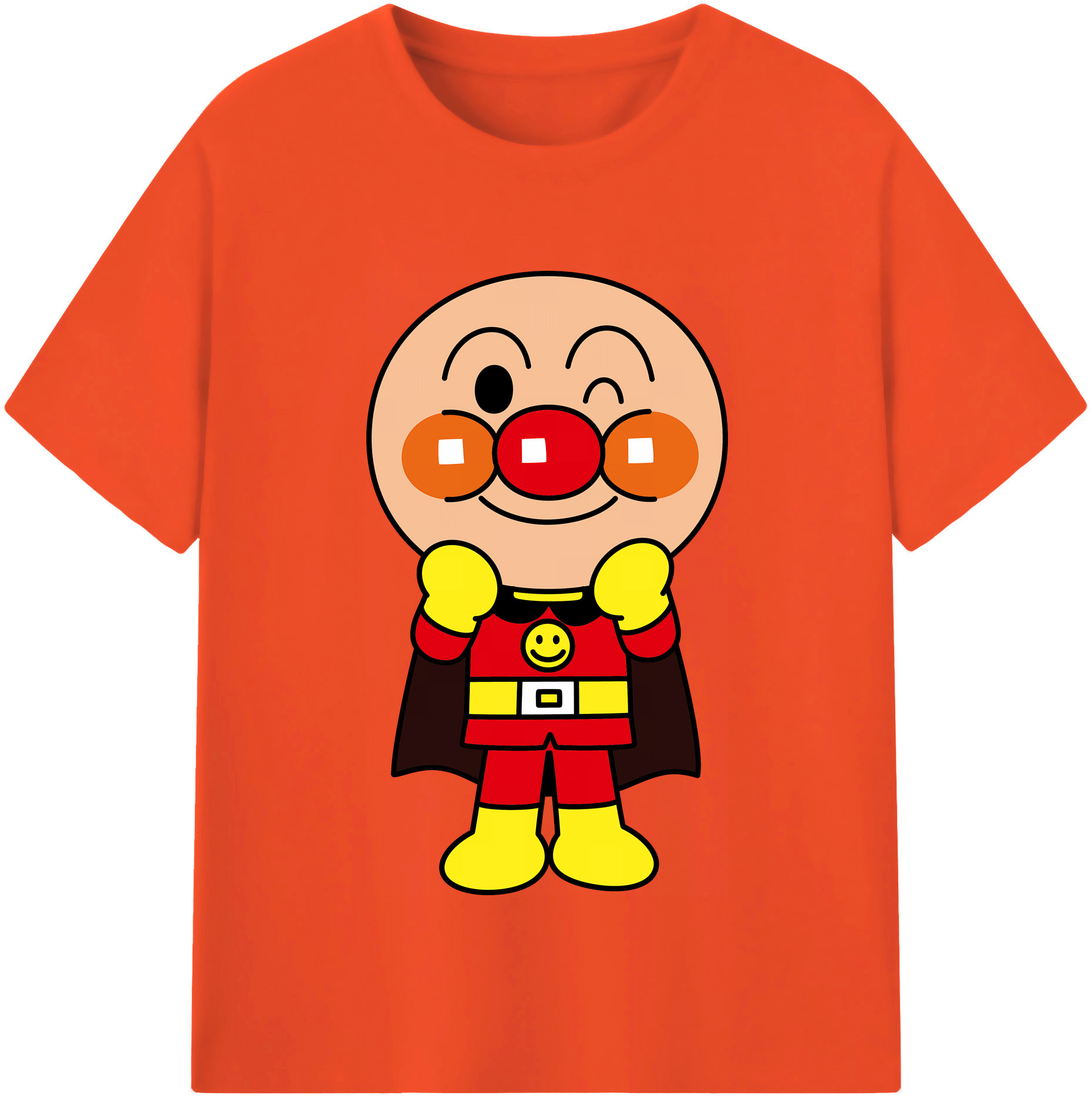 （画像用） アンパンマン Anpanman 綿100％半袖Tシャツ（フロントプリント）