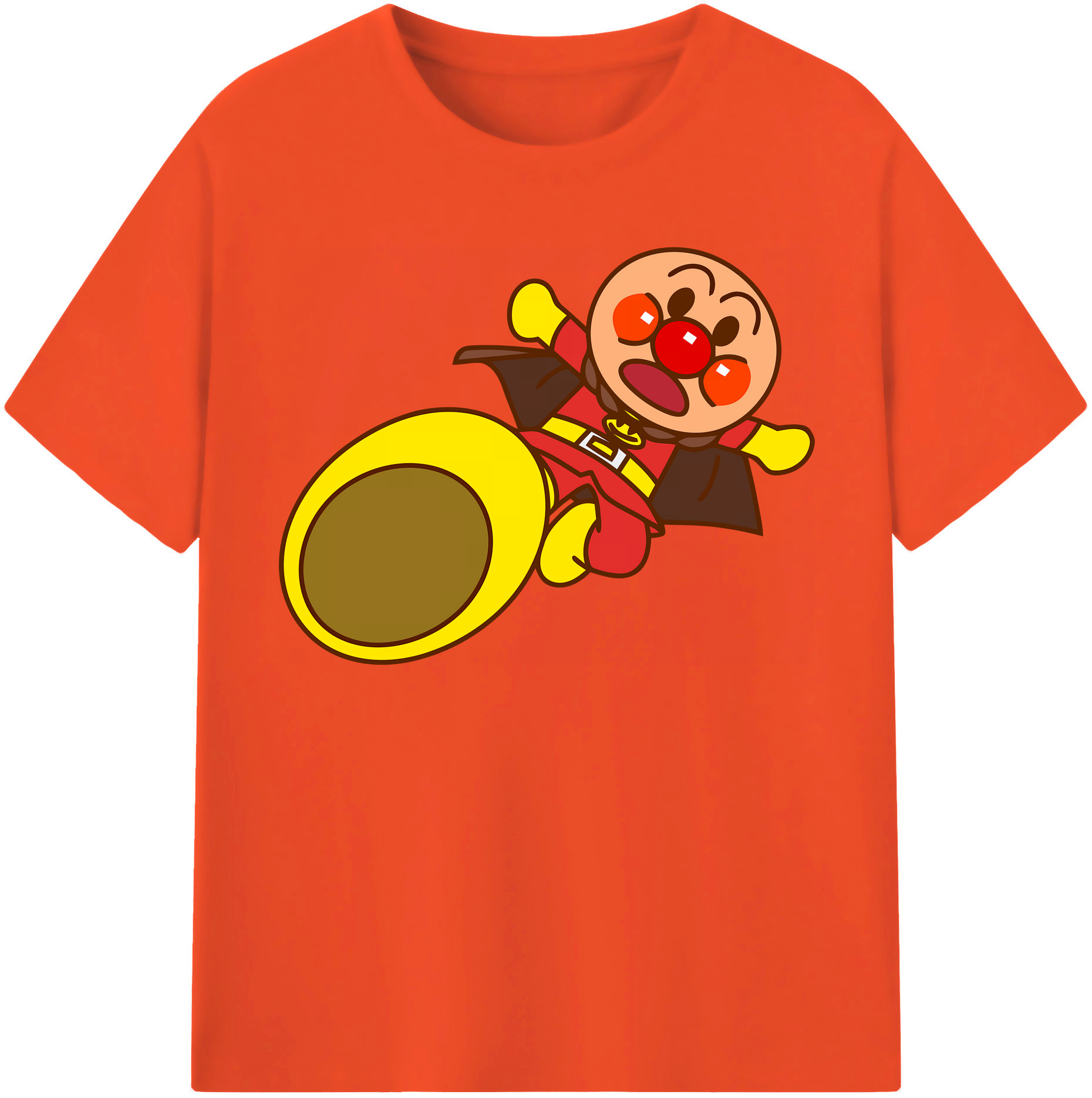 （画像用） アンパンマン Anpanman 綿100％半袖Tシャツ（フロントプリント）