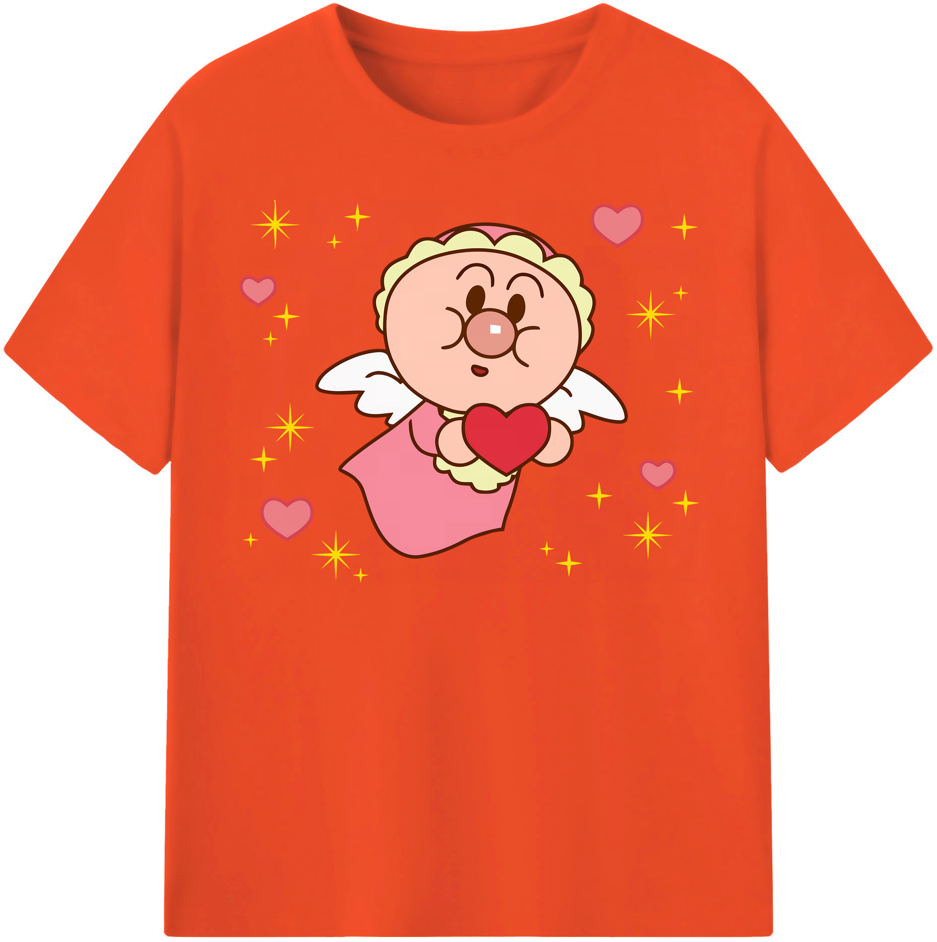 （画像用） アンパンマン Anpanman 綿100％半袖Tシャツ（フロントプリント）