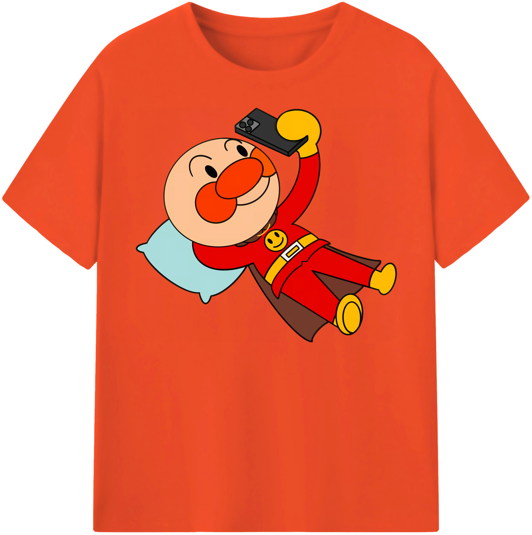 （画像用） アンパンマン Anpanman 綿100％半袖Tシャツ（フロントプリント）