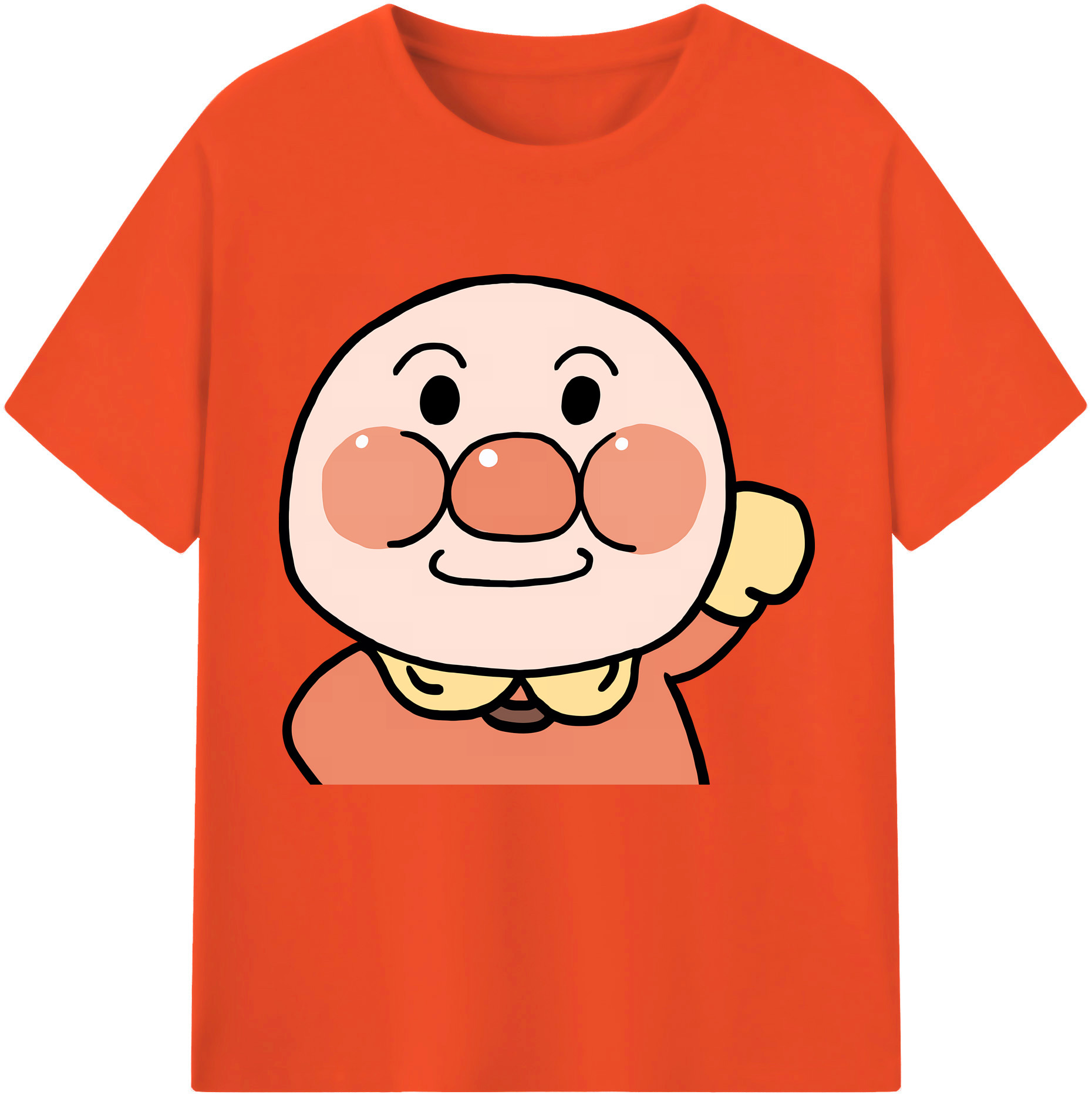 （画像用） アンパンマン Anpanman 綿100％半袖Tシャツ（フロントプリント）