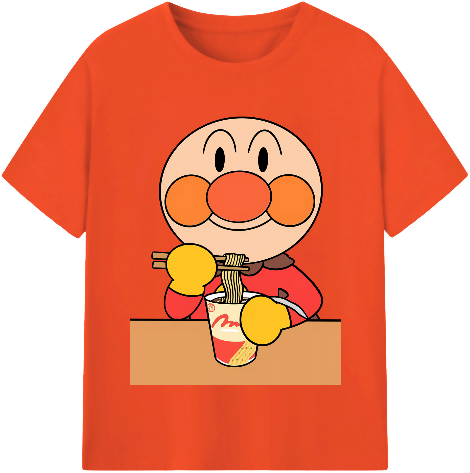 （画像用） アンパンマン Anpanman 綿100％半袖Tシャツ（フロントプリント）