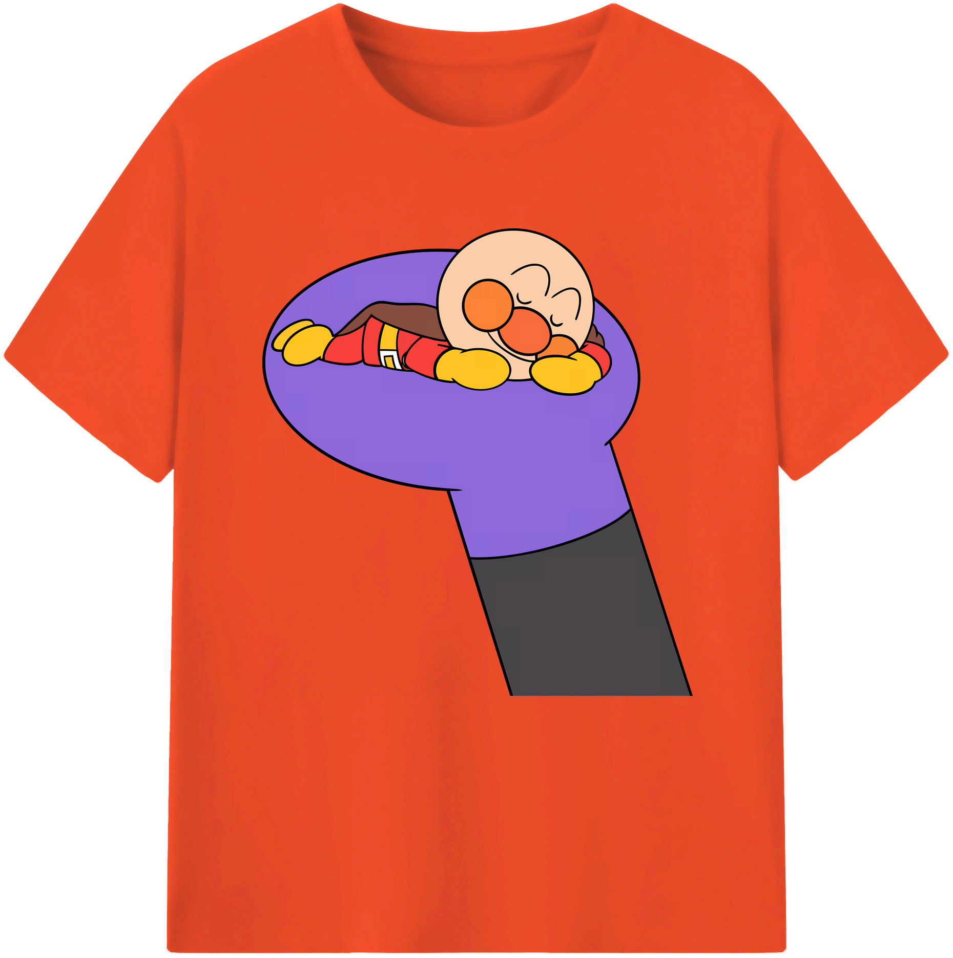 （画像用） アンパンマン Anpanman 綿100％半袖Tシャツ（フロントプリント）