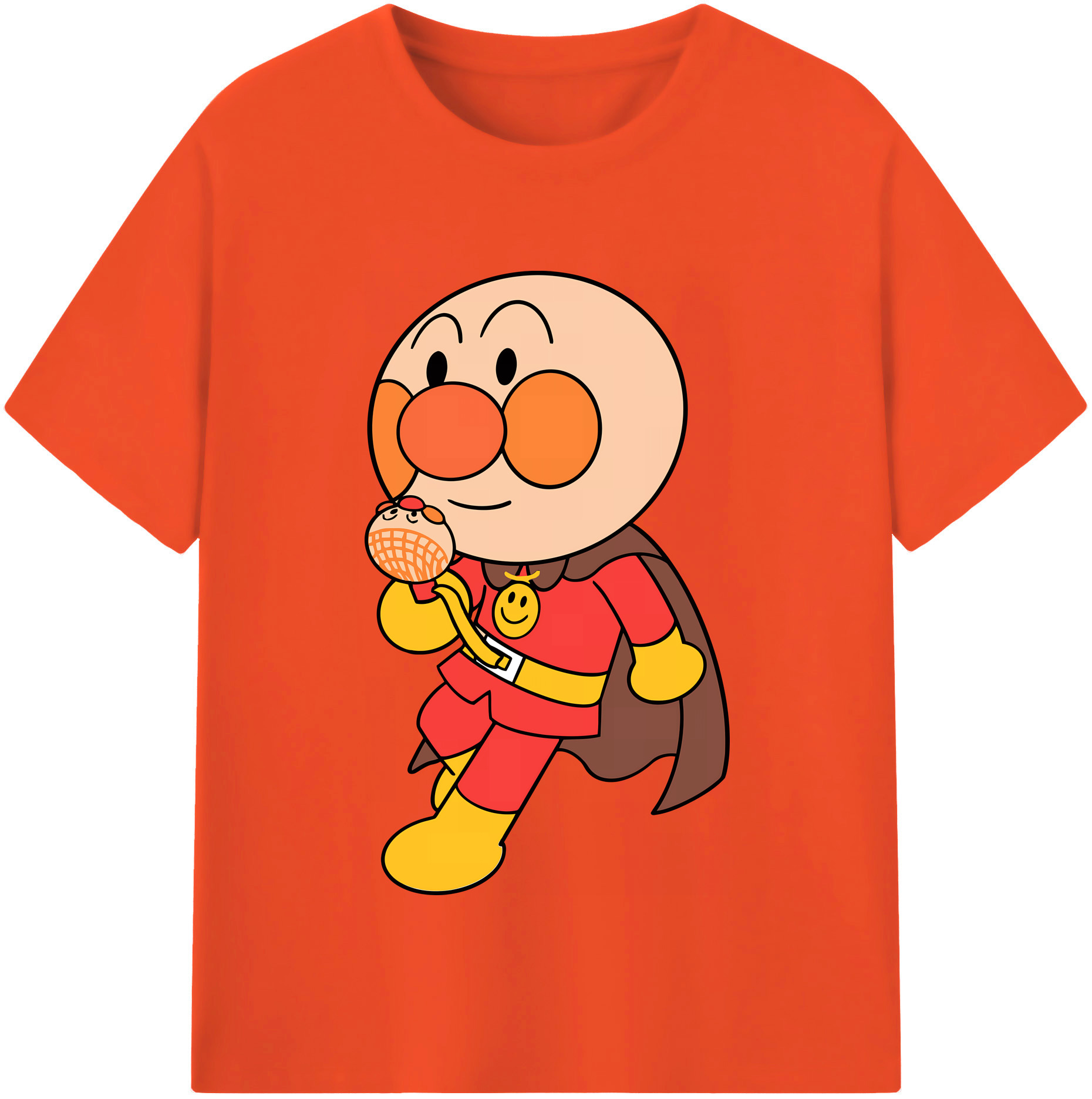 （画像用） アンパンマン Anpanman 綿100％半袖Tシャツ（フロントプリント）