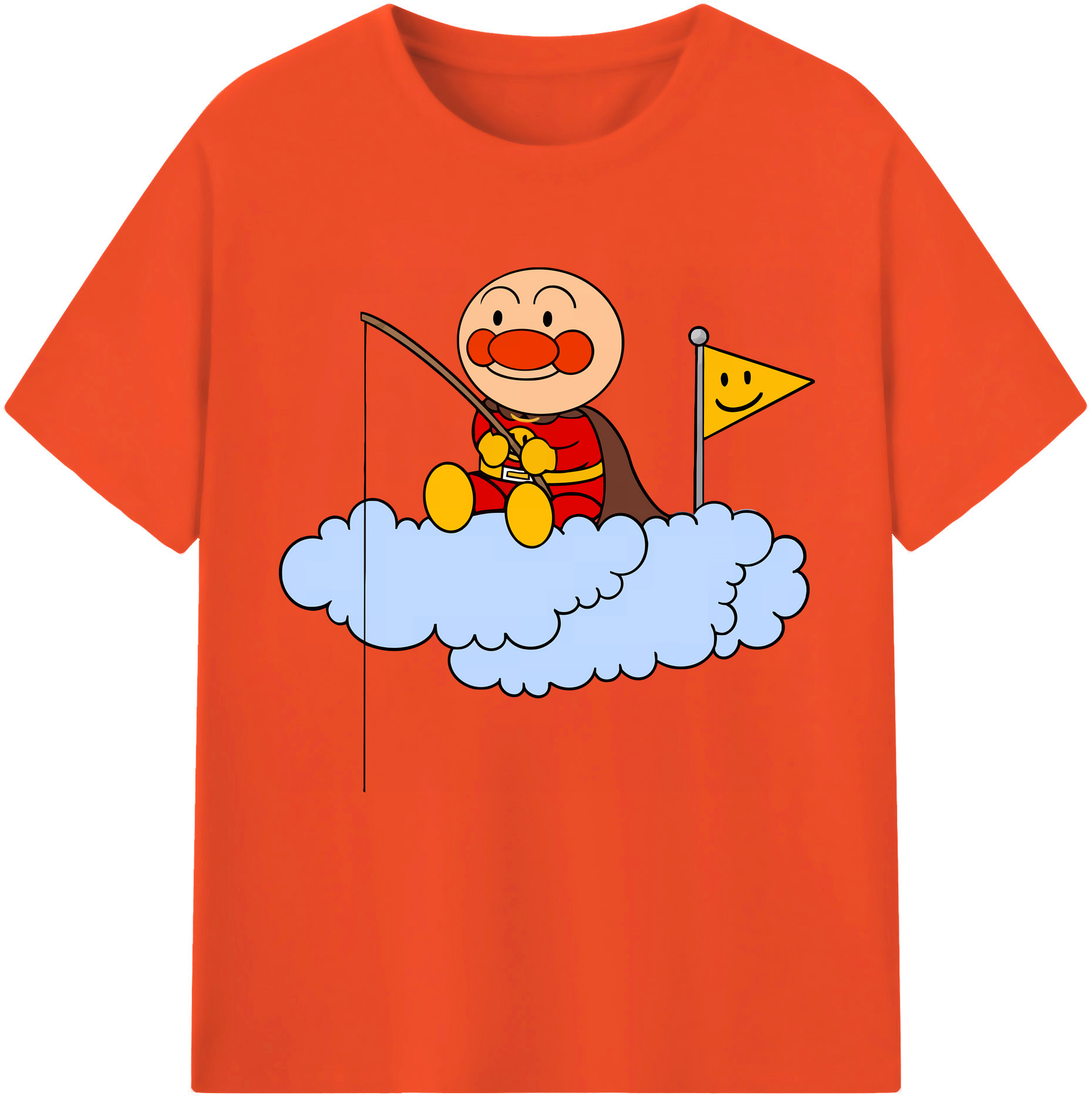 （画像用） アンパンマン Anpanman 綿100％半袖Tシャツ（フロントプリント）