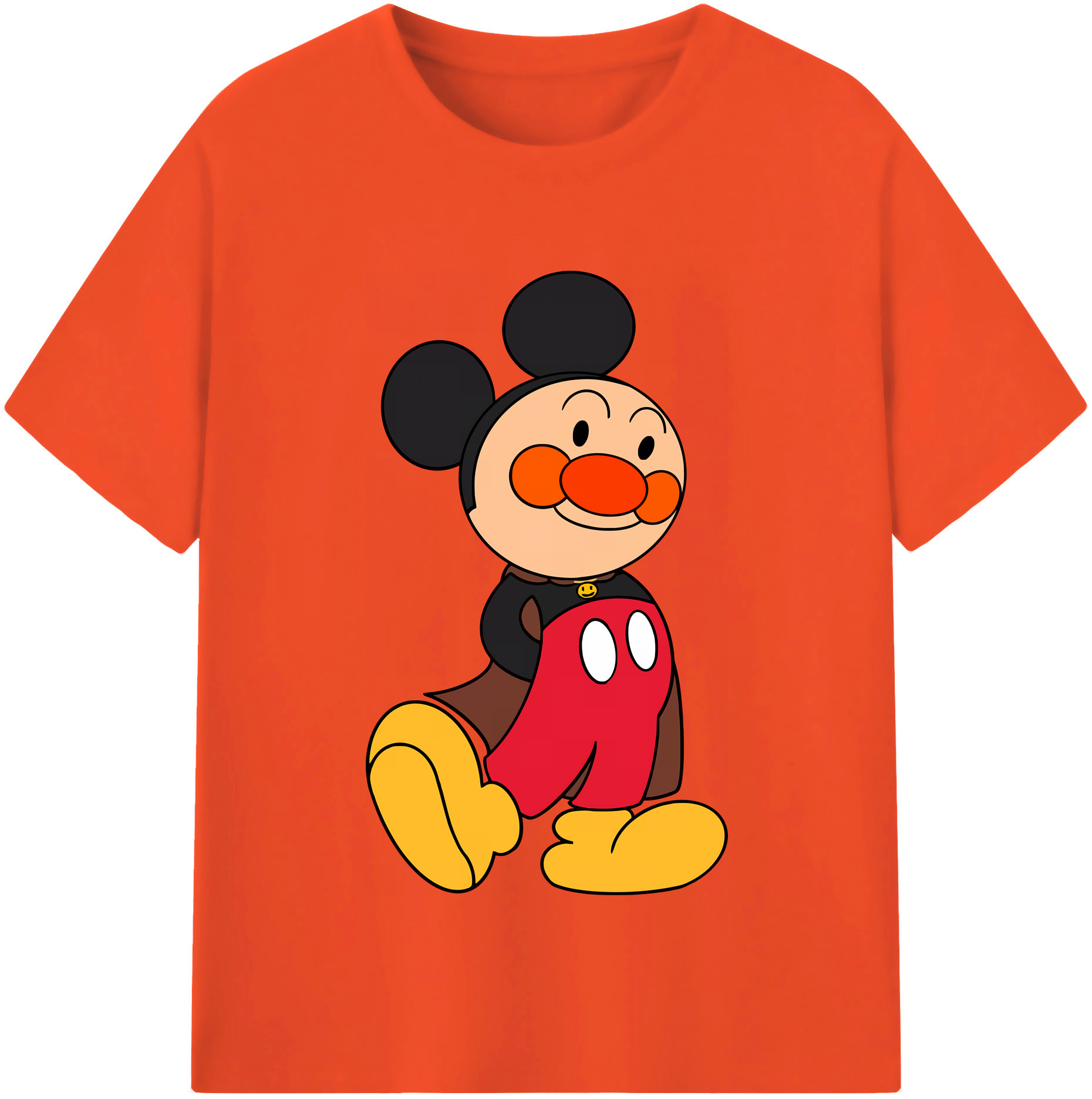 （画像用） アンパンマン Anpanman 綿100％半袖Tシャツ（フロントプリント）