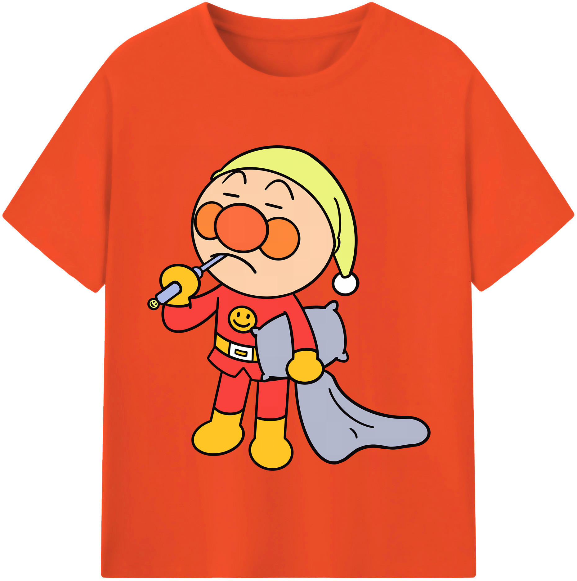 （画像用） アンパンマン Anpanman 綿100％半袖Tシャツ（フロントプリント）