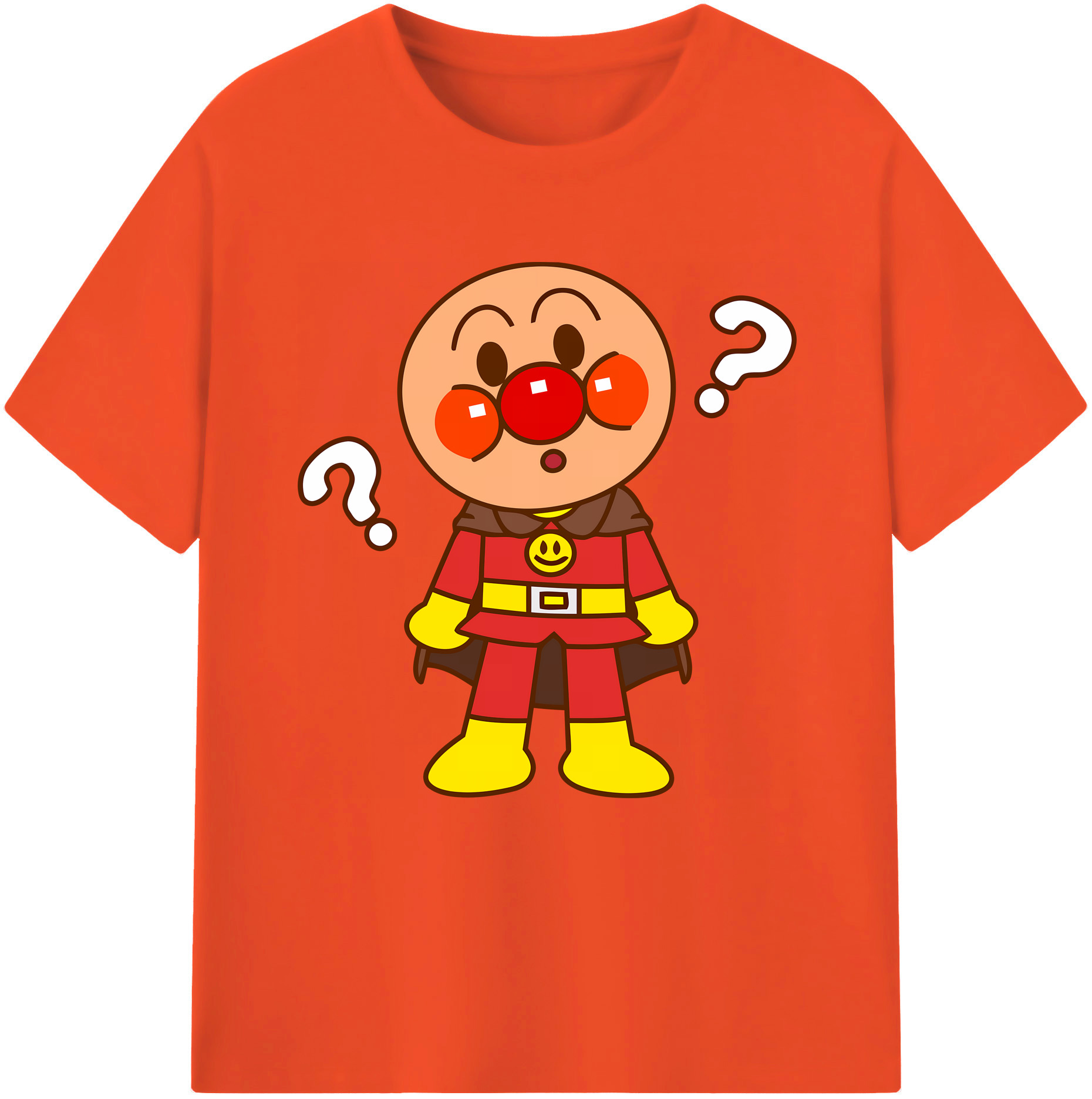 （画像用） アンパンマン Anpanman 綿100％半袖Tシャツ（フロントプリント）