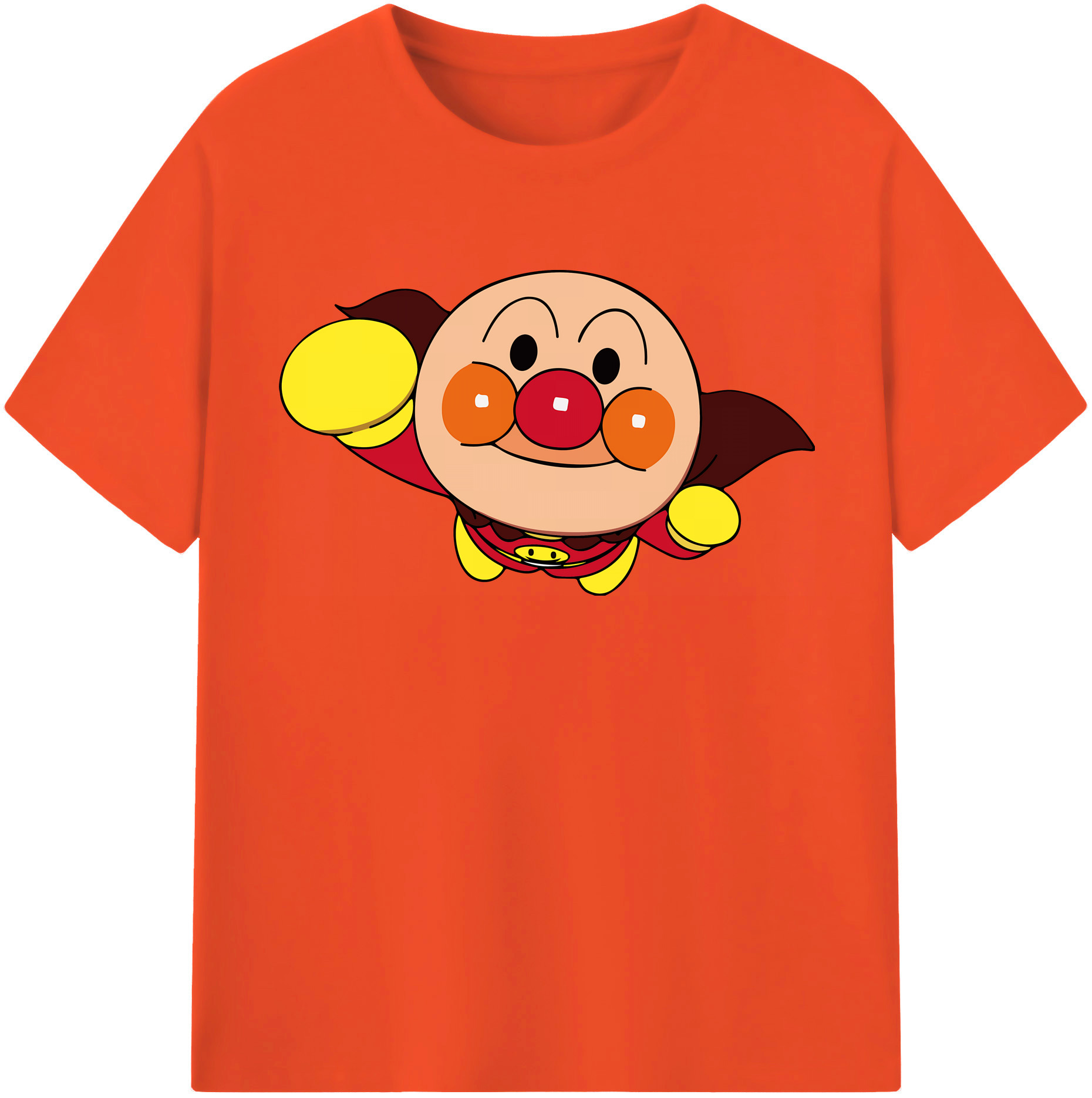 （画像用） アンパンマン Anpanman 綿100％半袖Tシャツ（フロントプリント）
