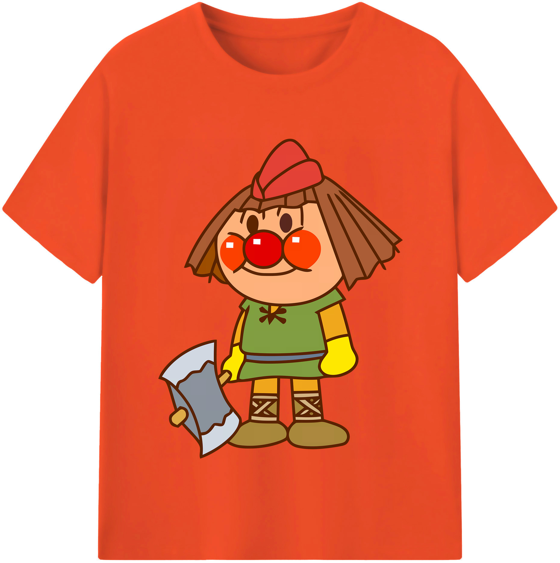 （画像用） アンパンマン Anpanman 綿100％半袖Tシャツ（フロントプリント）