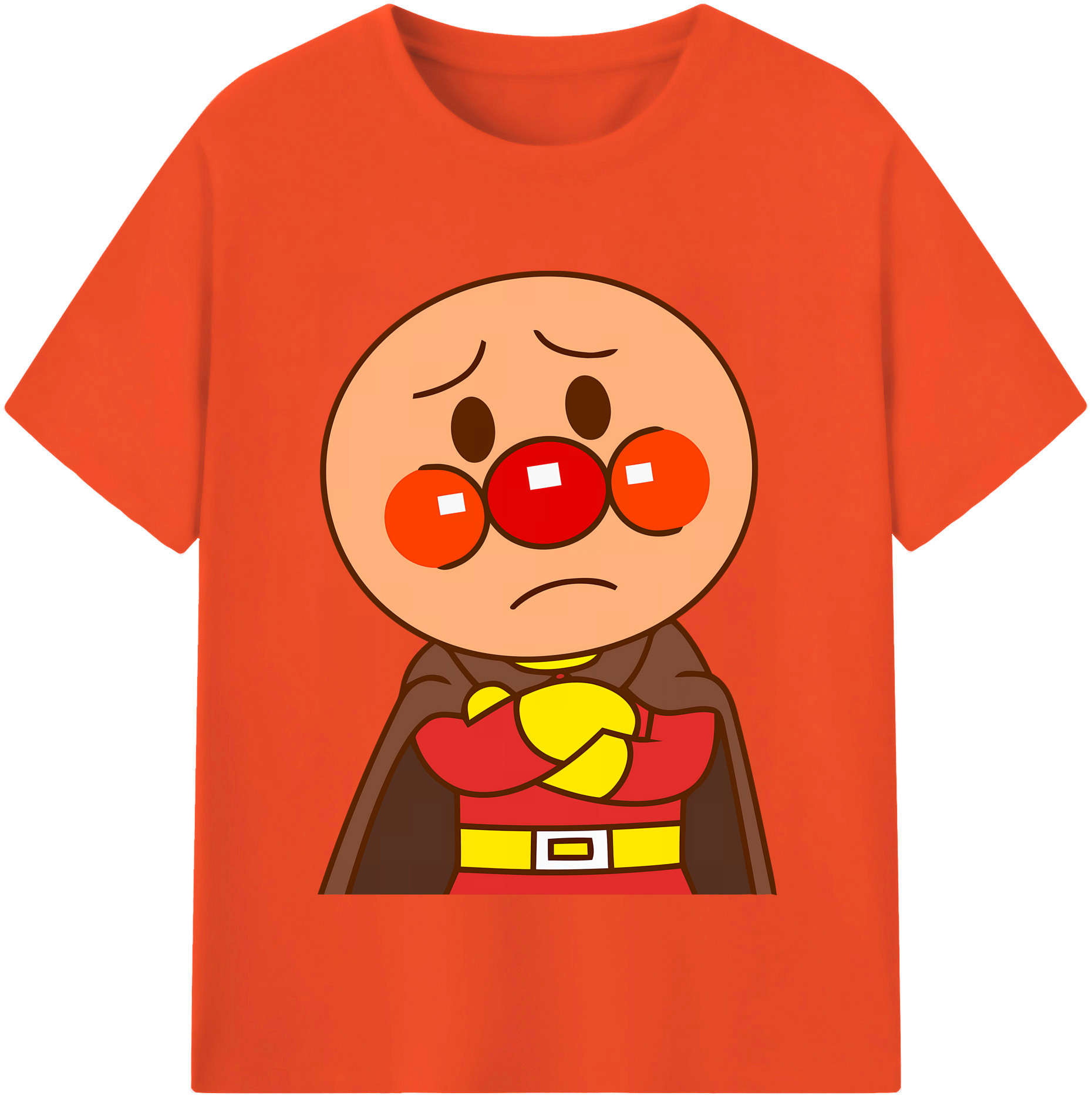 （画像用） アンパンマン Anpanman 綿100％半袖Tシャツ（フロントプリント）