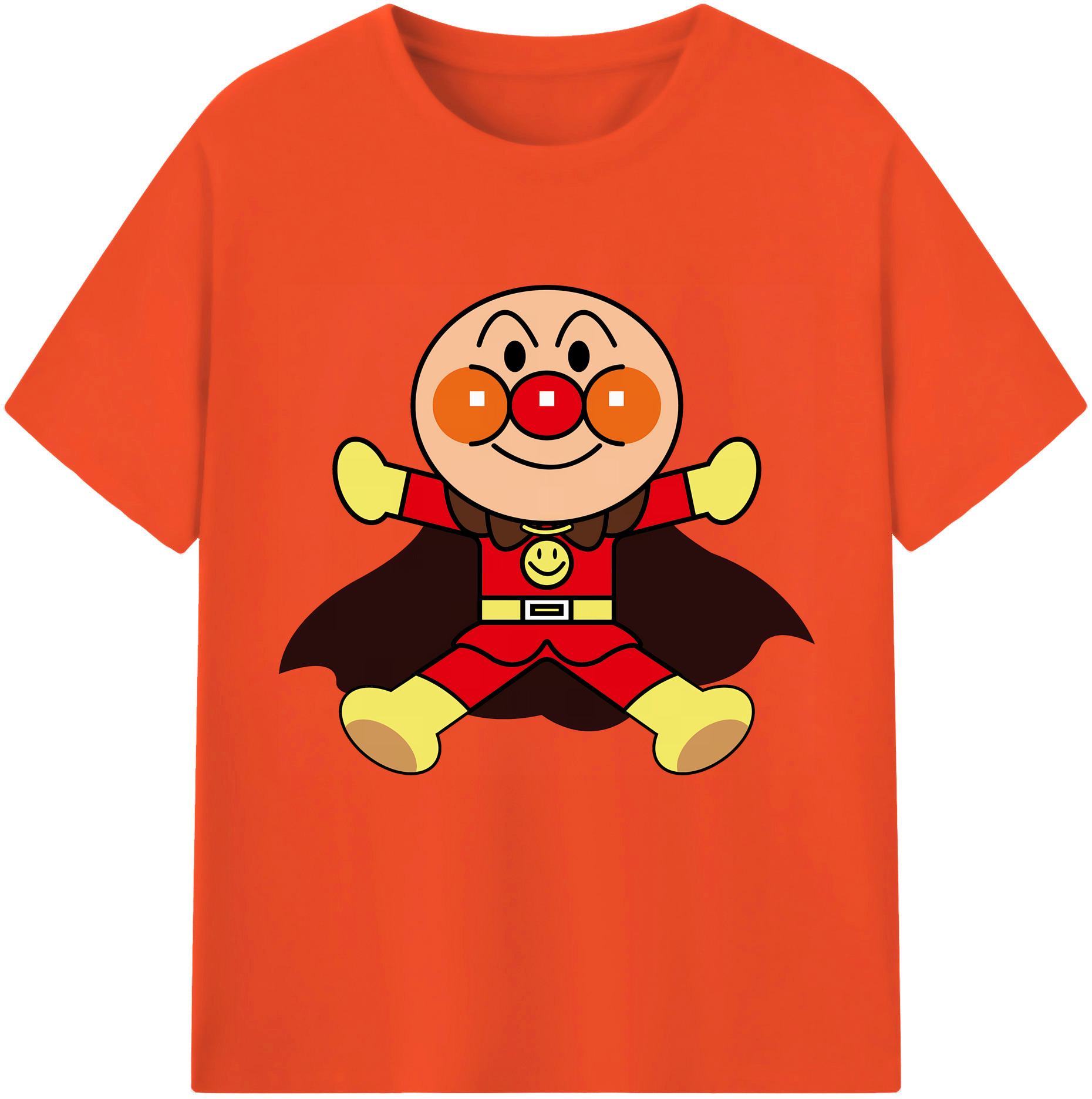 （画像用） アンパンマン Anpanman 綿100％半袖Tシャツ（フロントプリント）
