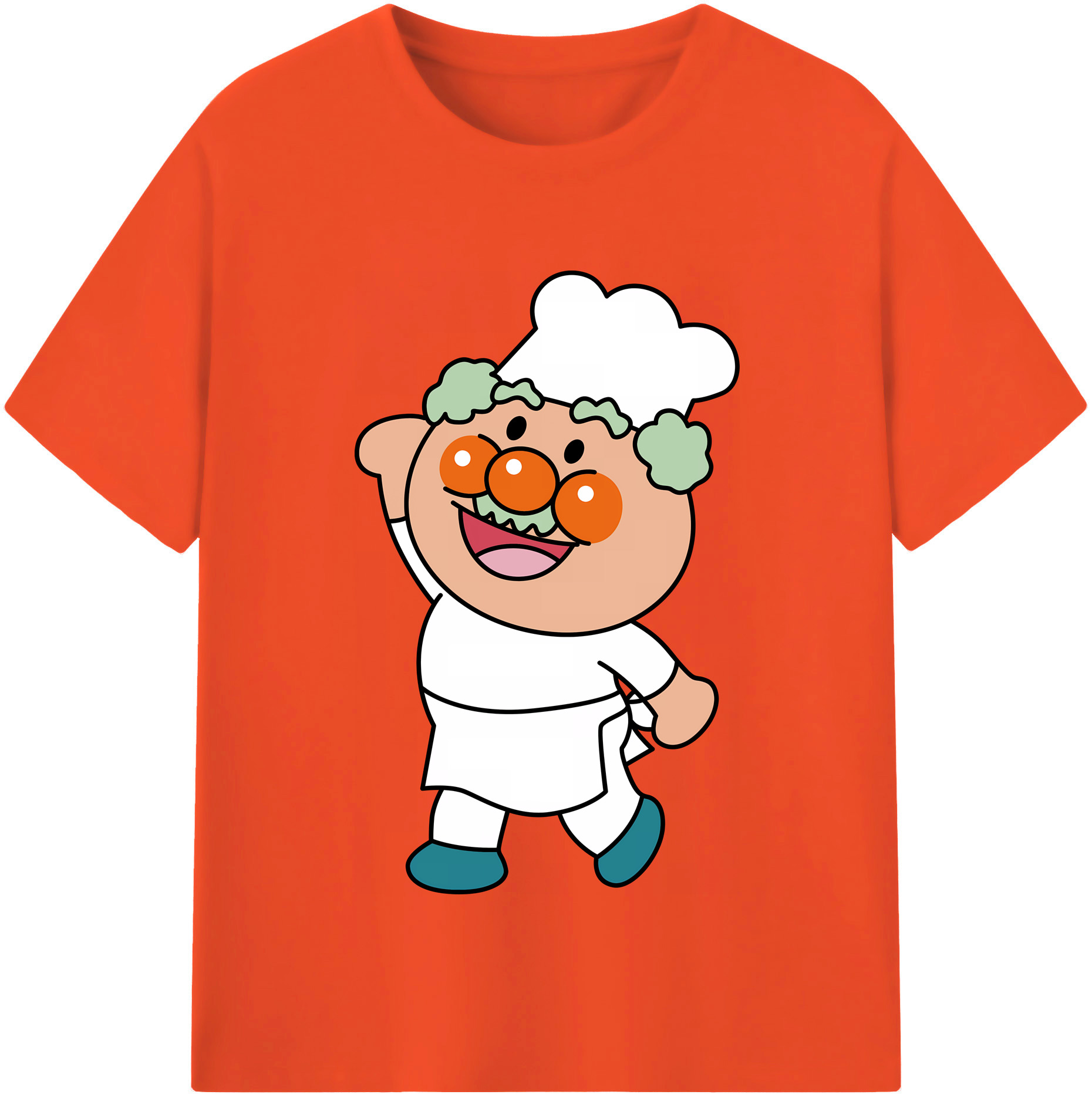 （画像用） アンパンマン Anpanman 綿100％半袖Tシャツ（フロントプリント）