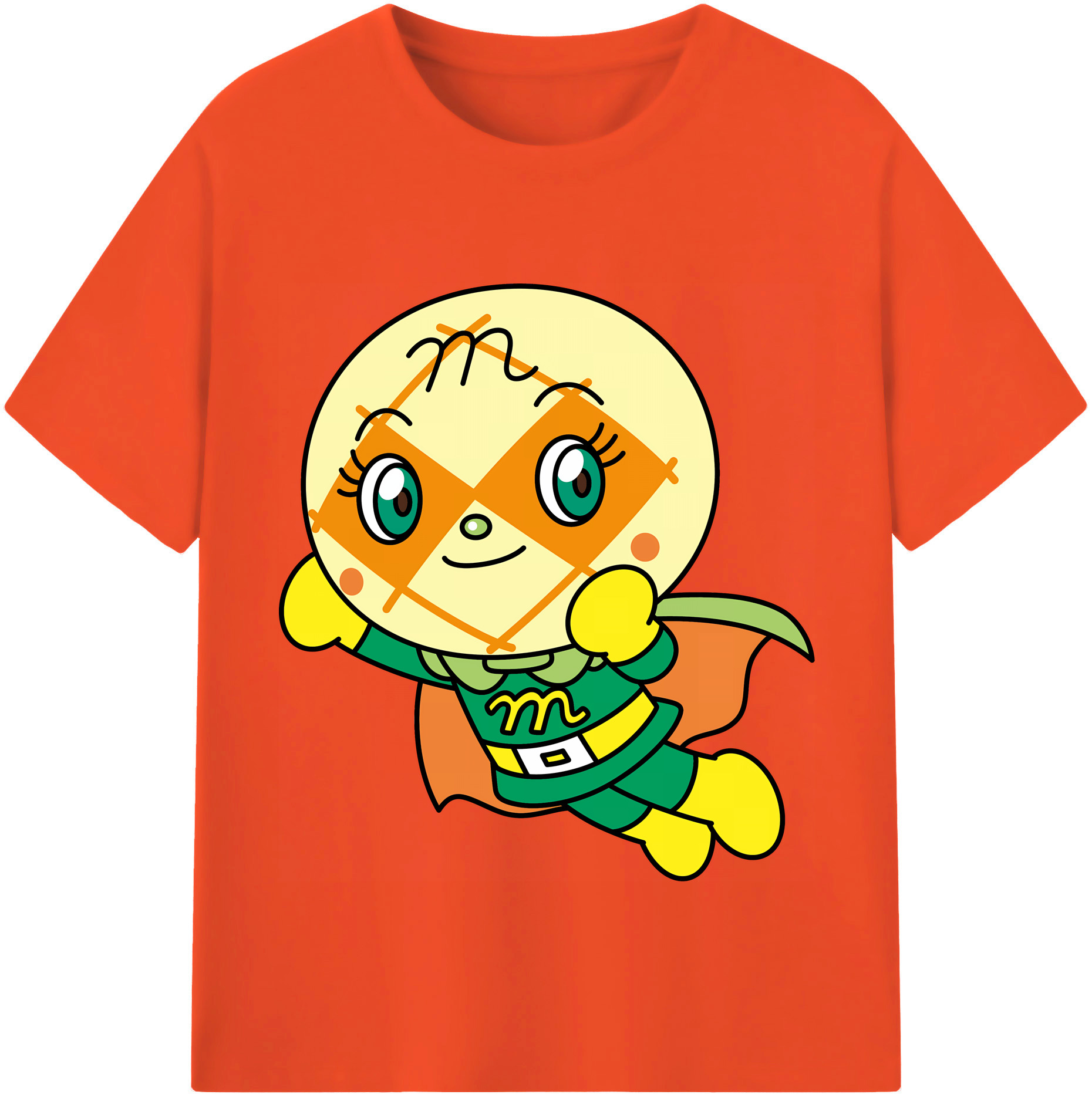 （画像用） アンパンマン Anpanman 綿100％半袖Tシャツ（フロントプリント）