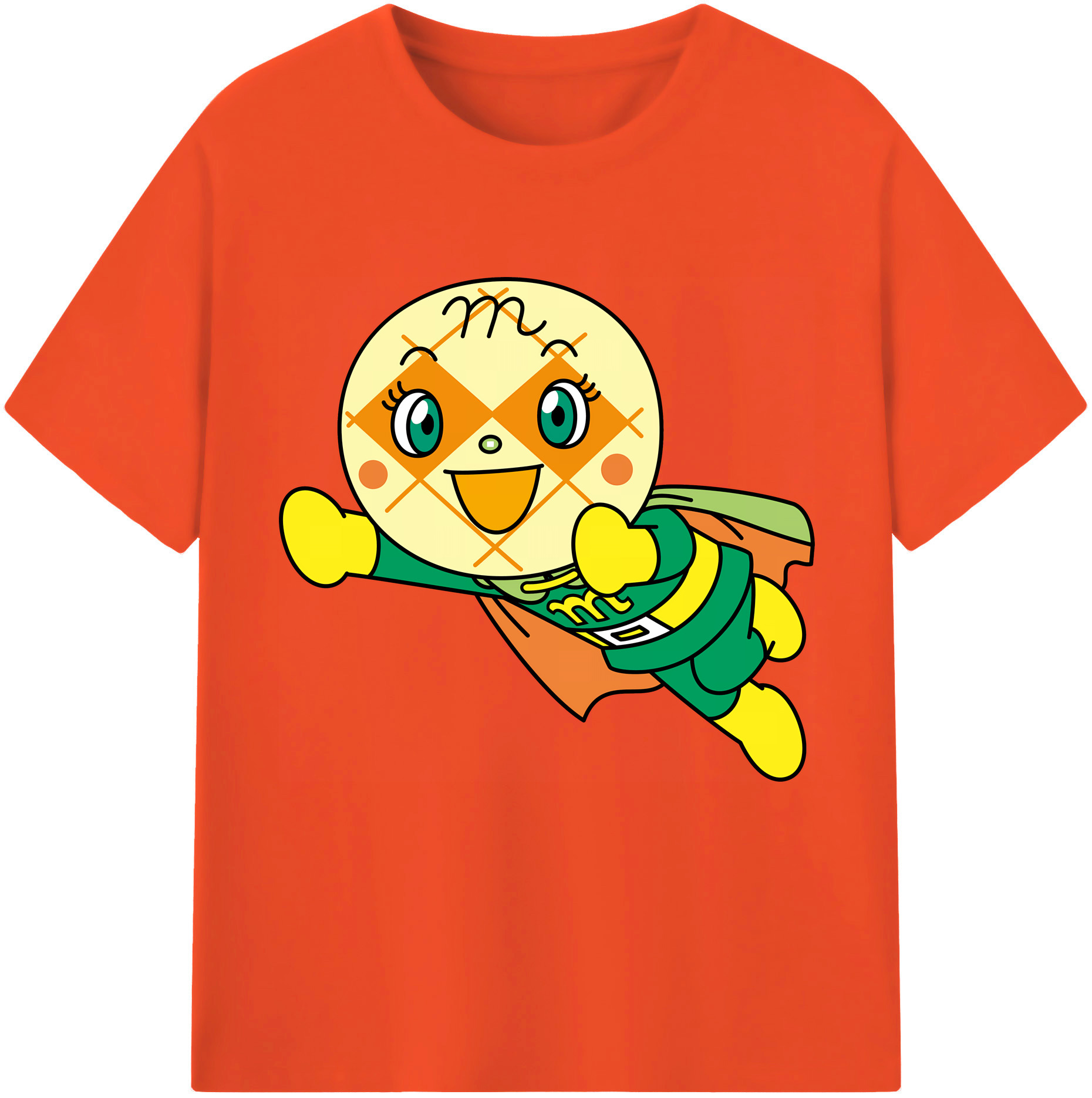 （画像用） アンパンマン Anpanman 綿100％半袖Tシャツ（フロントプリント）