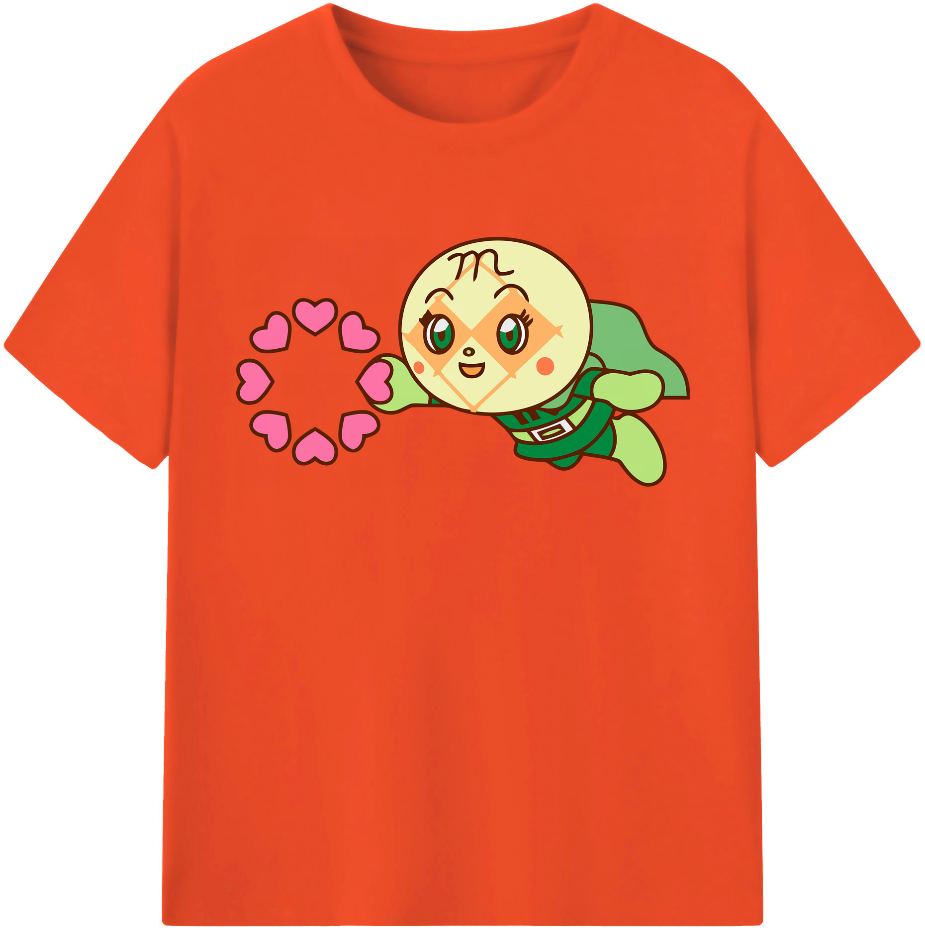 （画像用） アンパンマン Anpanman 綿100％半袖Tシャツ（フロントプリント）