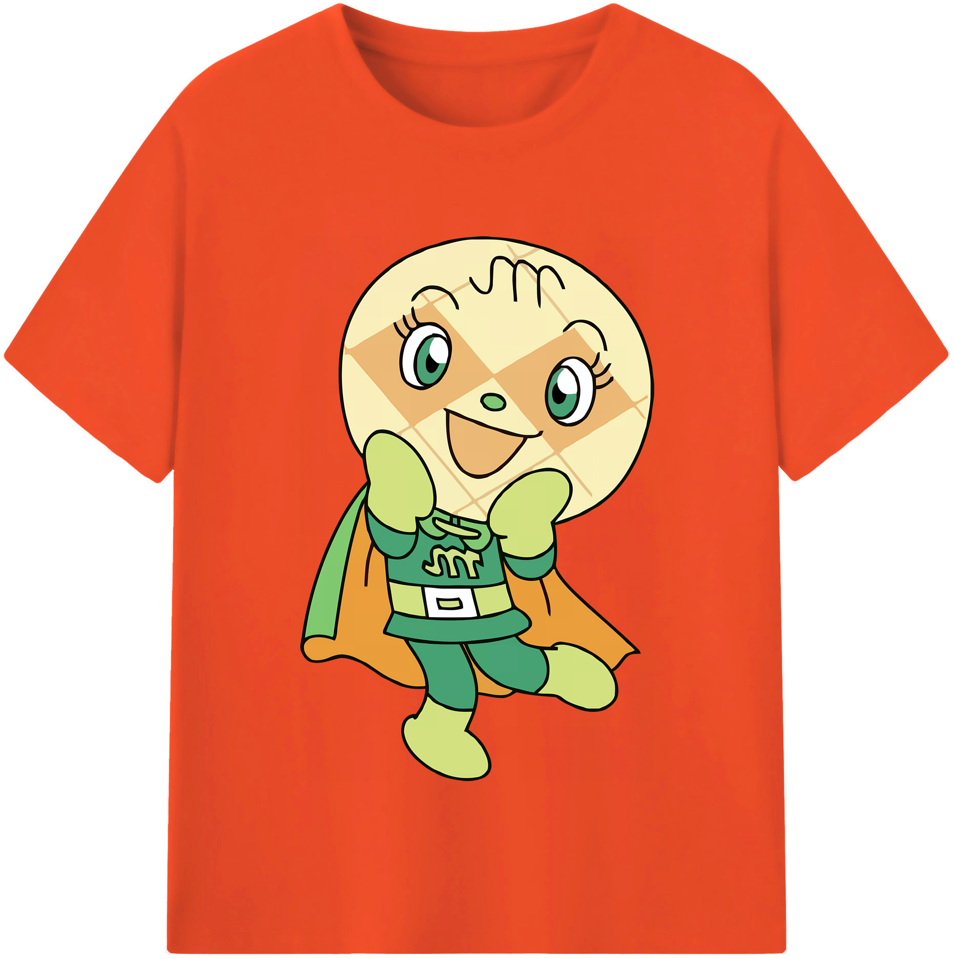 （画像用） アンパンマン Anpanman 綿100％半袖Tシャツ（フロントプリント）