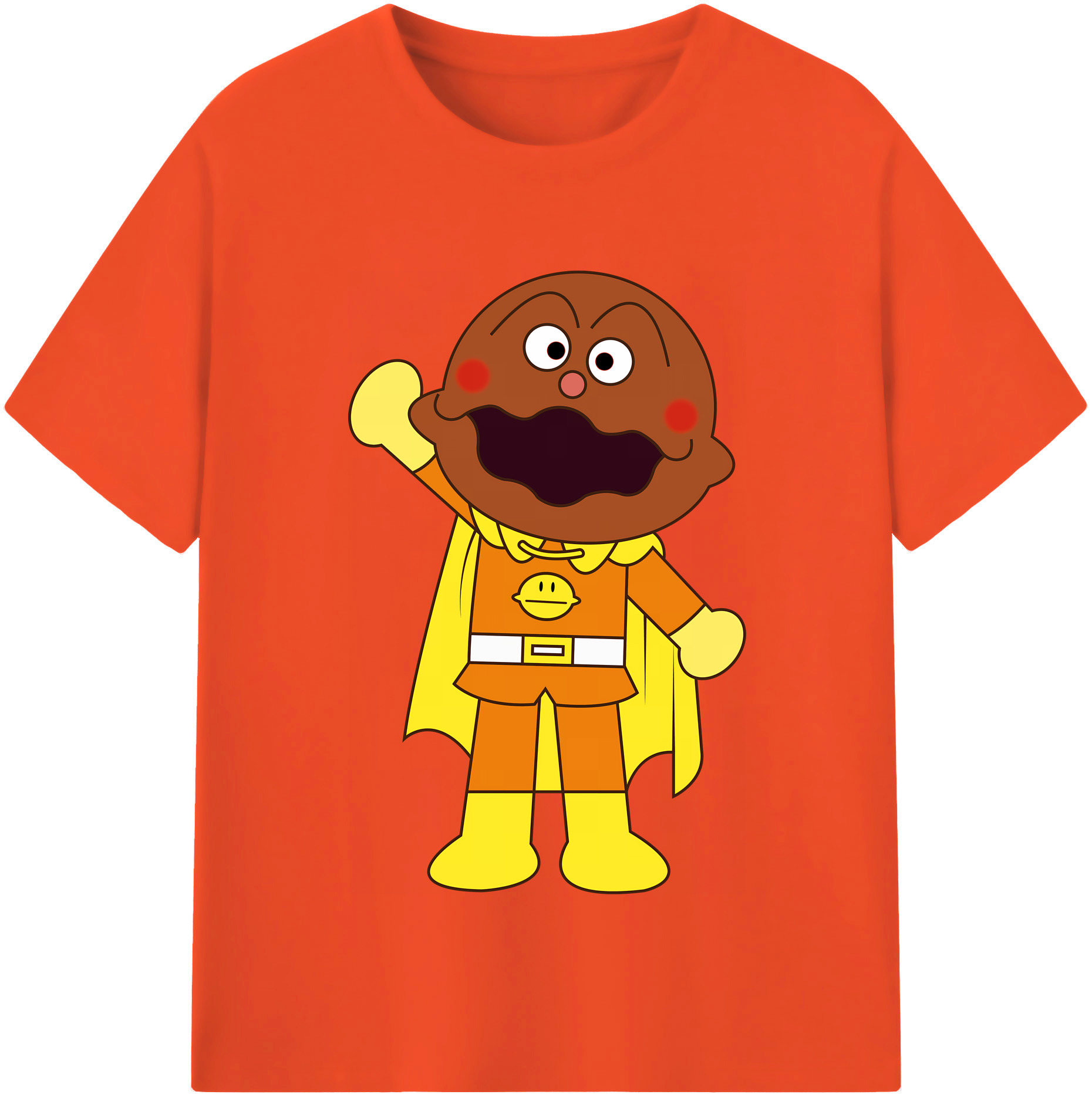 （画像用） アンパンマン Anpanman 綿100％半袖Tシャツ（フロントプリント）