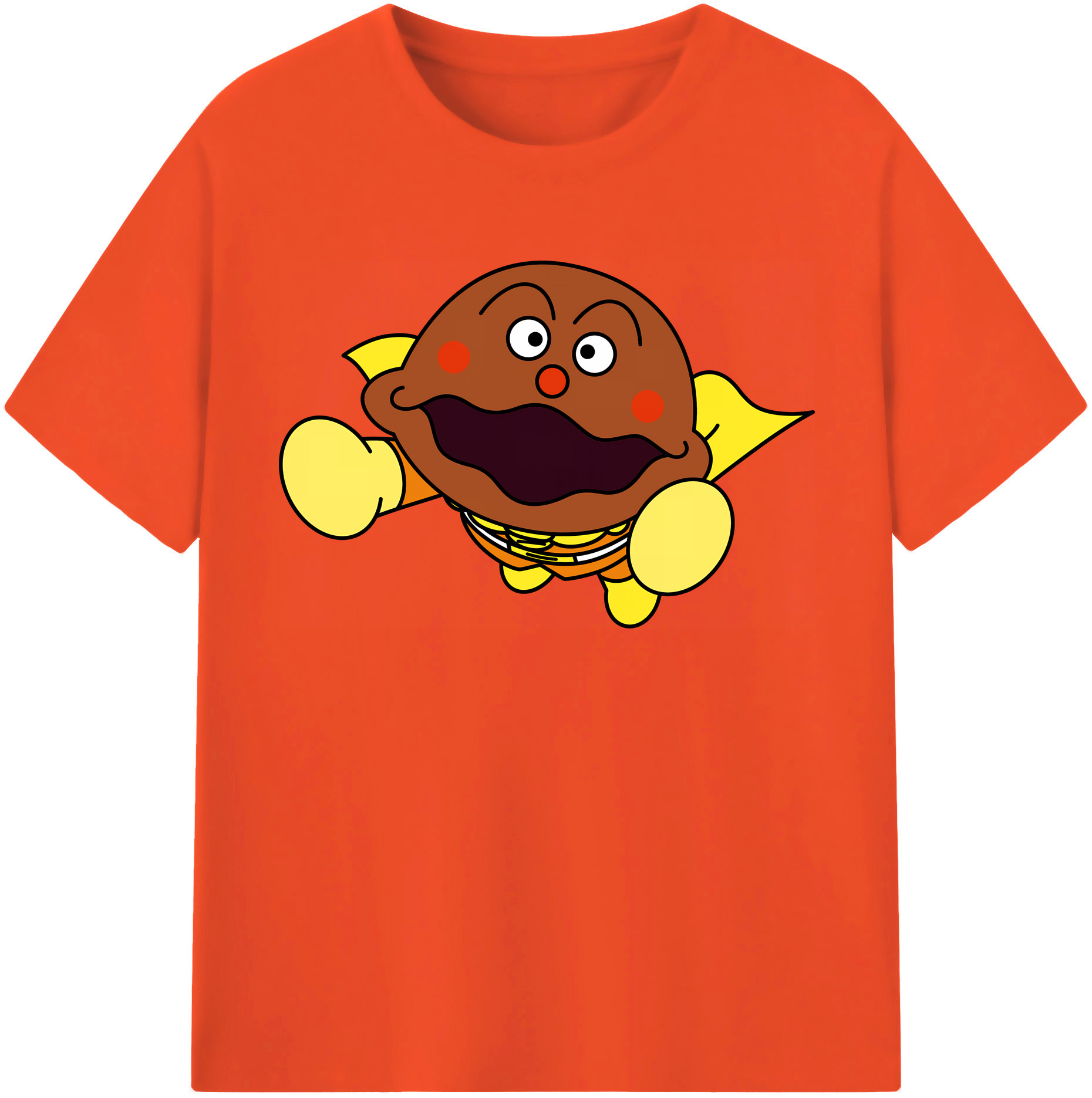 （画像用） アンパンマン Anpanman 綿100％半袖Tシャツ（フロントプリント）