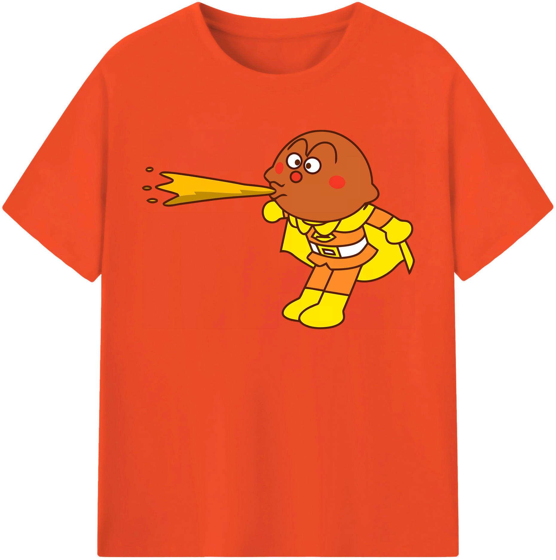 （画像用） アンパンマン Anpanman 綿100％半袖Tシャツ（フロントプリント）
