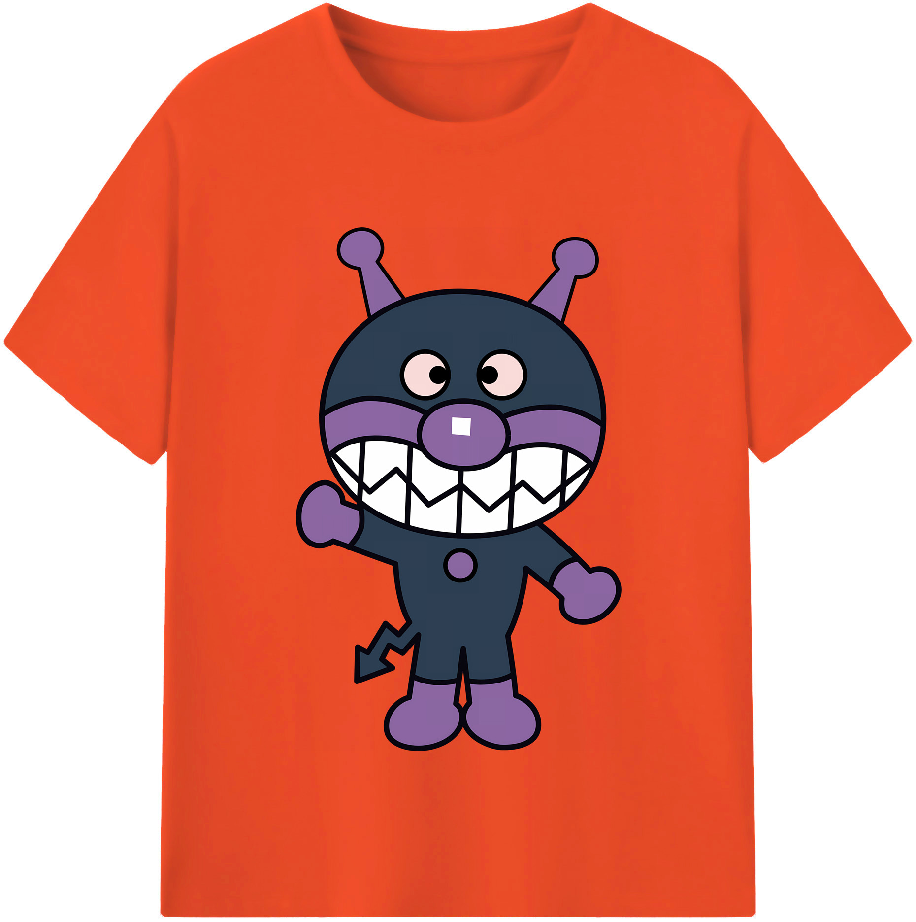 （画像用） アンパンマン Anpanman 綿100％半袖Tシャツ（フロントプリント）