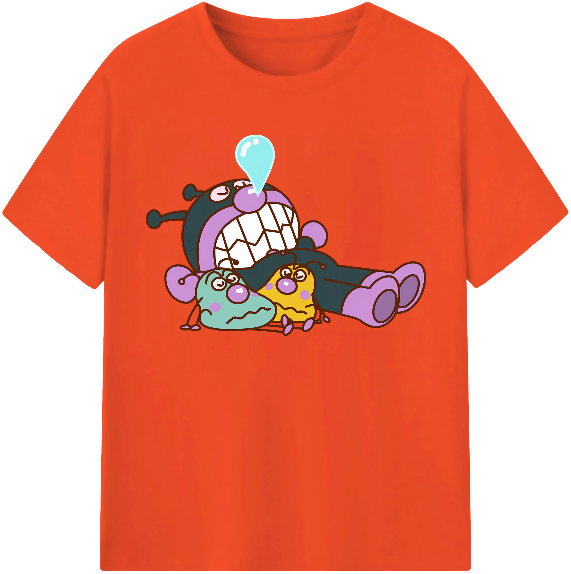（画像用） アンパンマン Anpanman 綿100％半袖Tシャツ（フロントプリント）