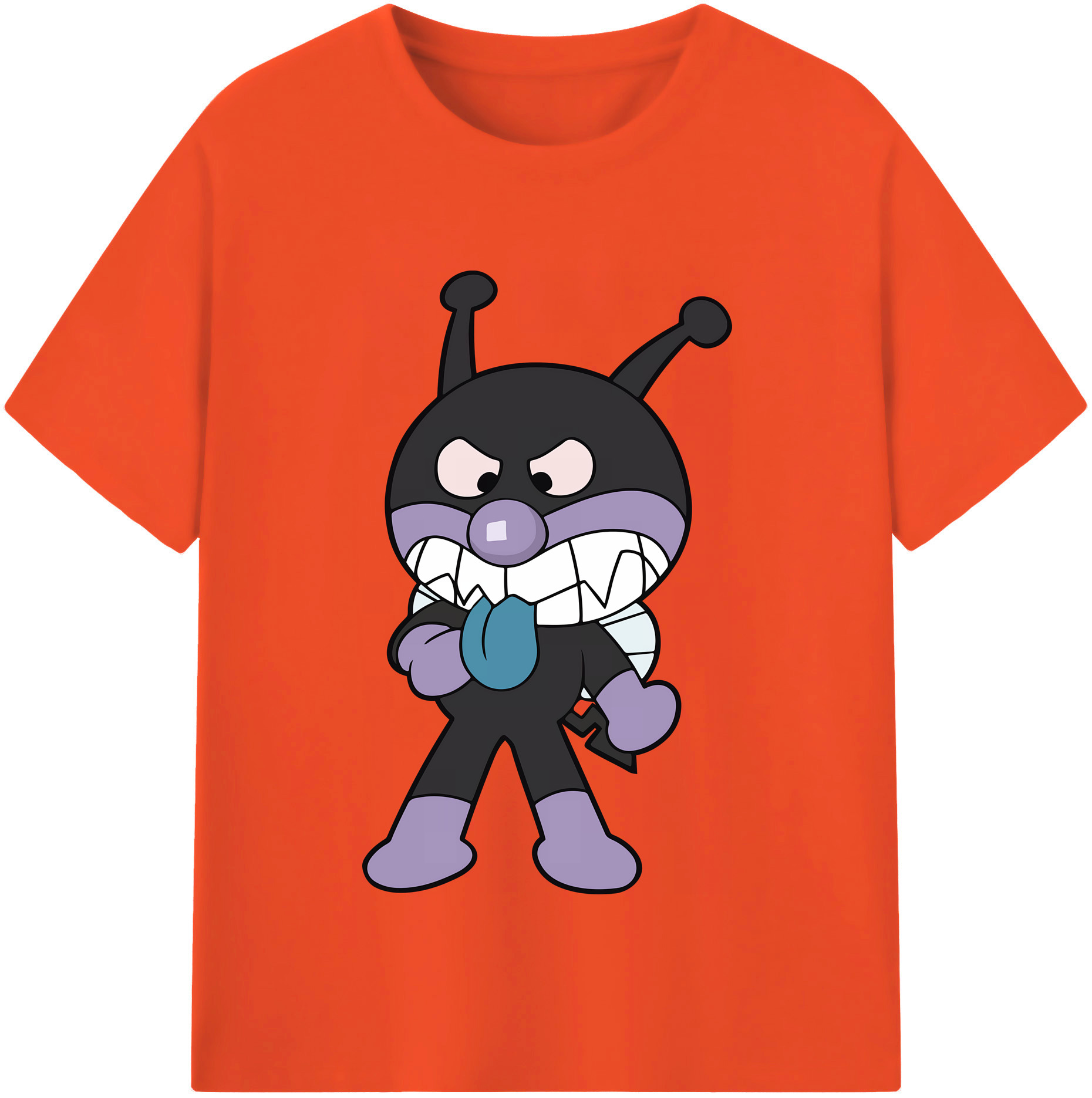 （画像用） アンパンマン Anpanman 綿100％半袖Tシャツ（フロントプリント）