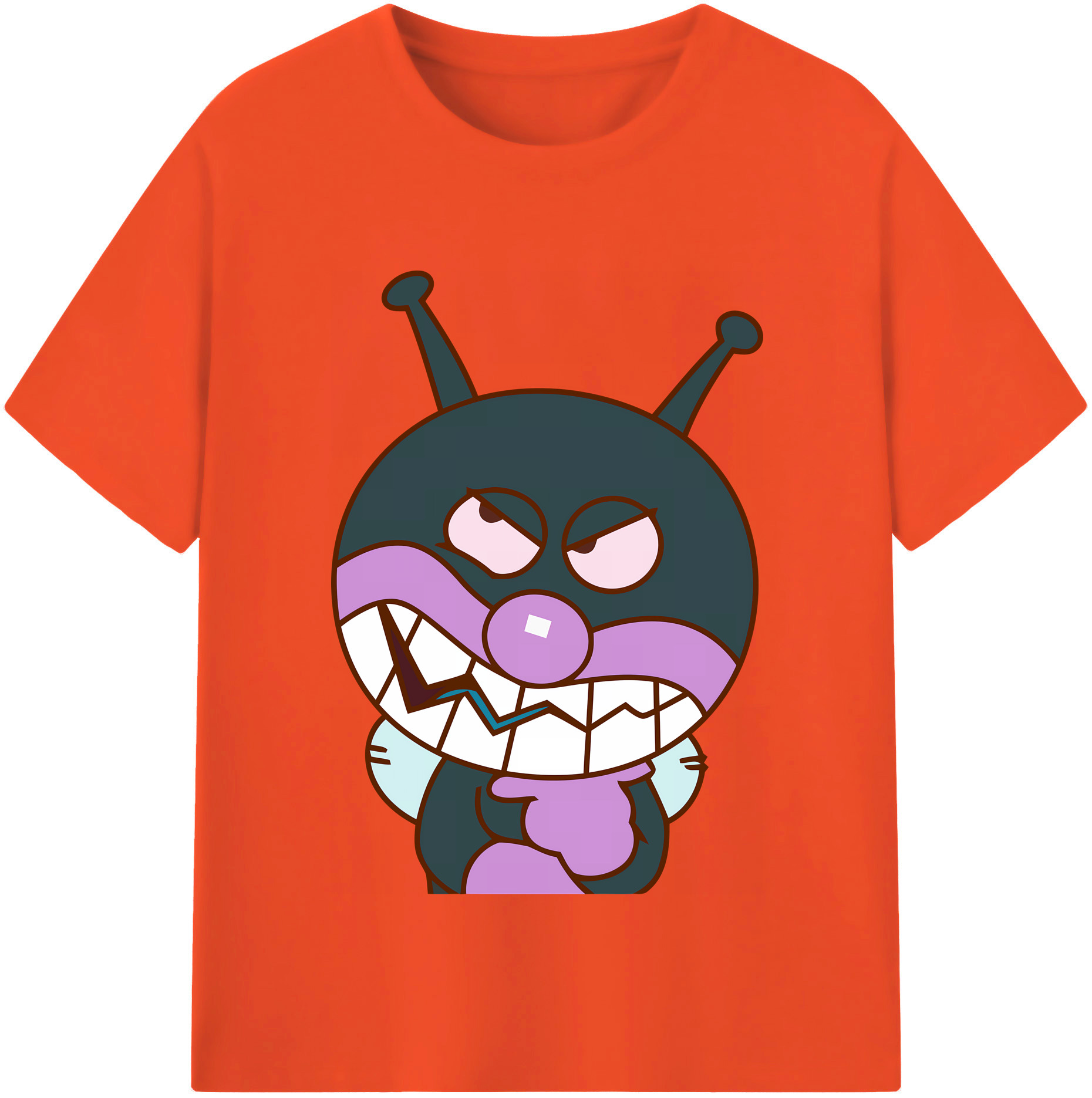 （画像用） アンパンマン Anpanman 綿100％半袖Tシャツ（フロントプリント）