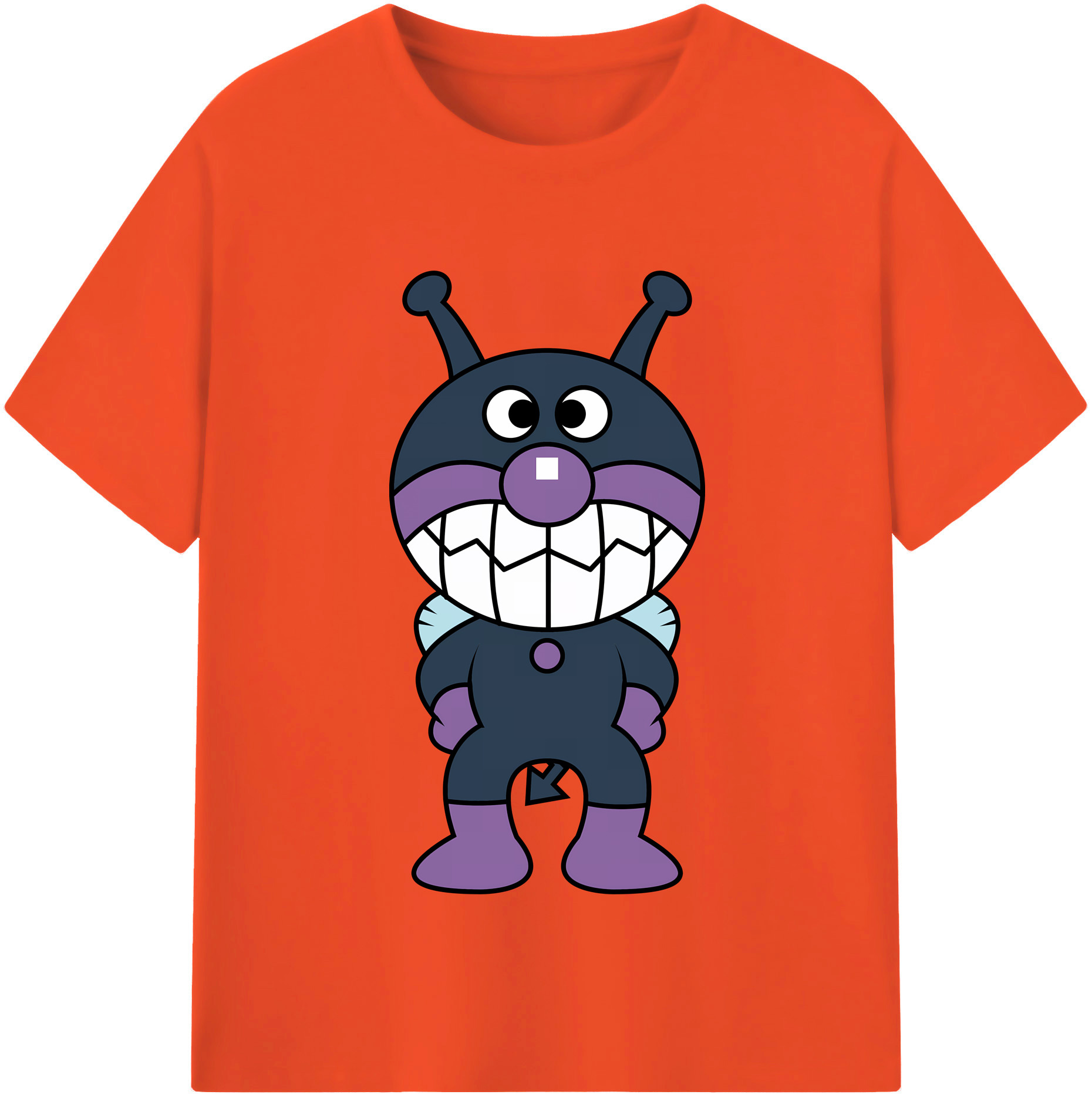 （画像用） アンパンマン Anpanman 綿100％半袖Tシャツ（フロントプリント）